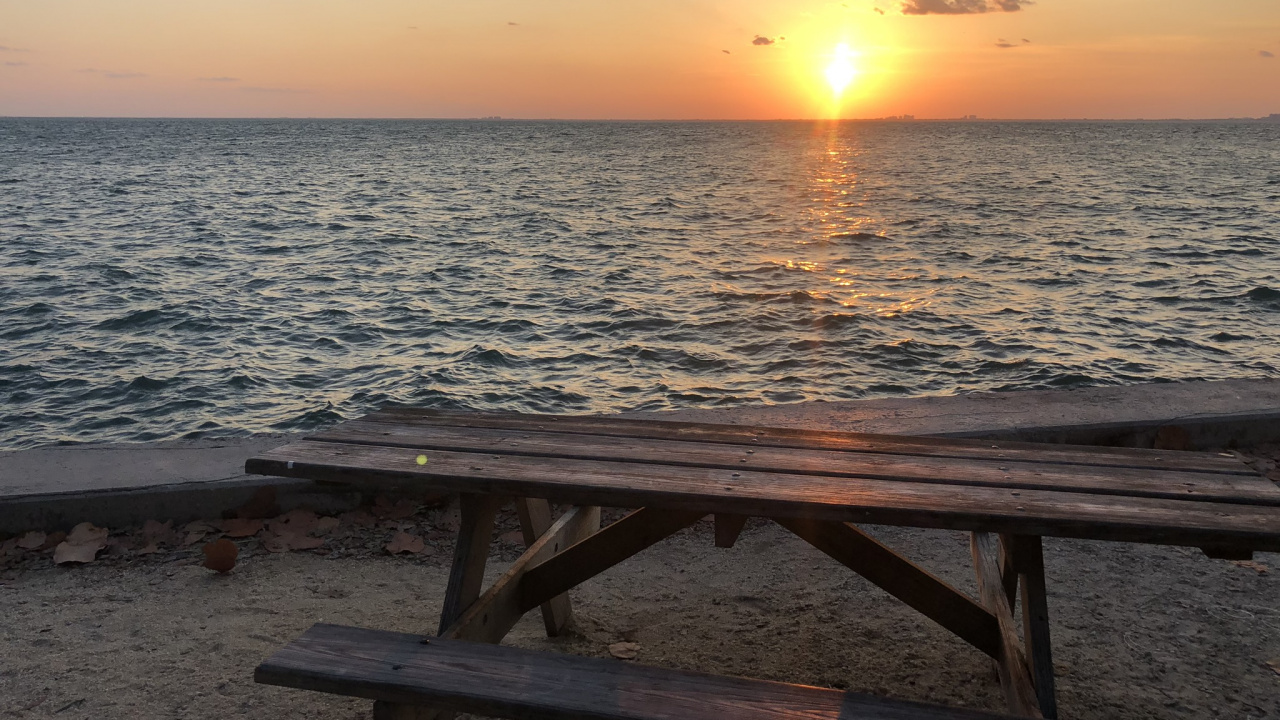 Meer, Sonnenaufgang, Flüssigkeit, Sonnenuntergang, Sonne. Wallpaper in 1280x720 Resolution