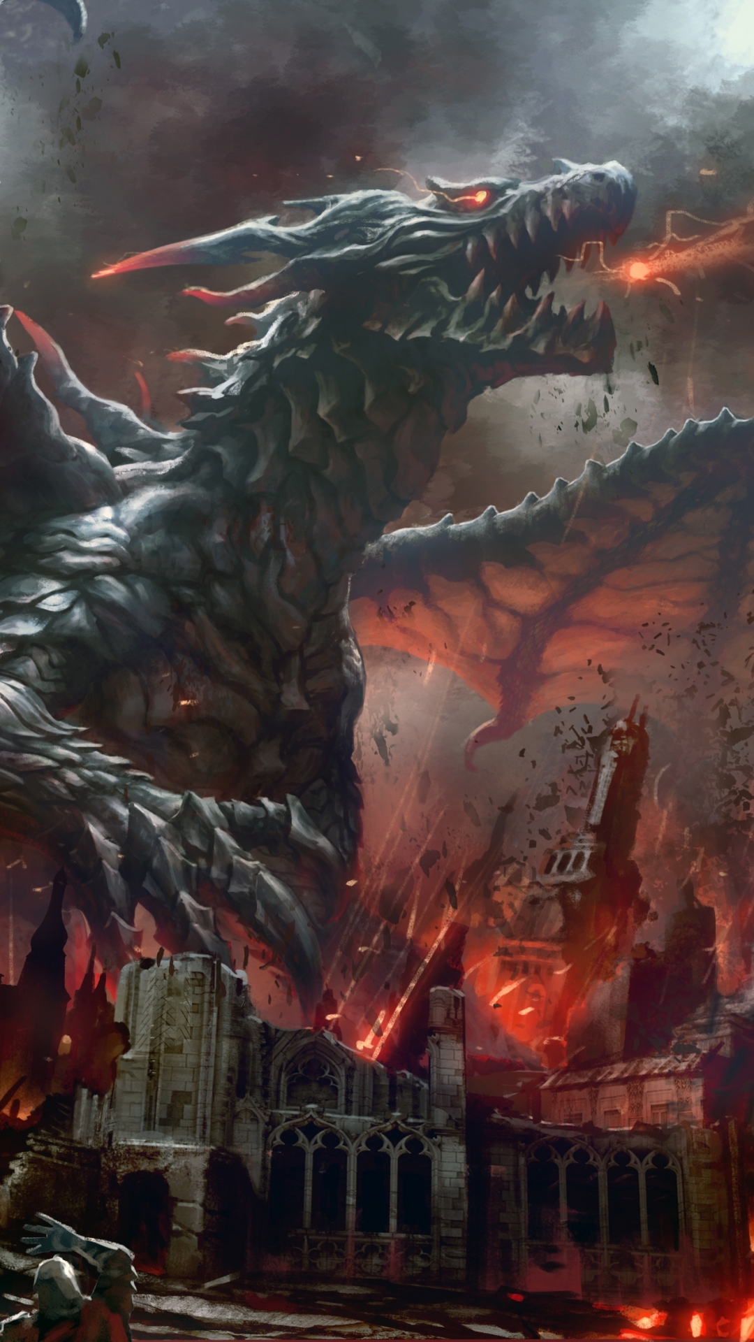 Dragon, Smaug, Android, Mythical Creature, Art. Wallpaper in 1080x1920 Resolution