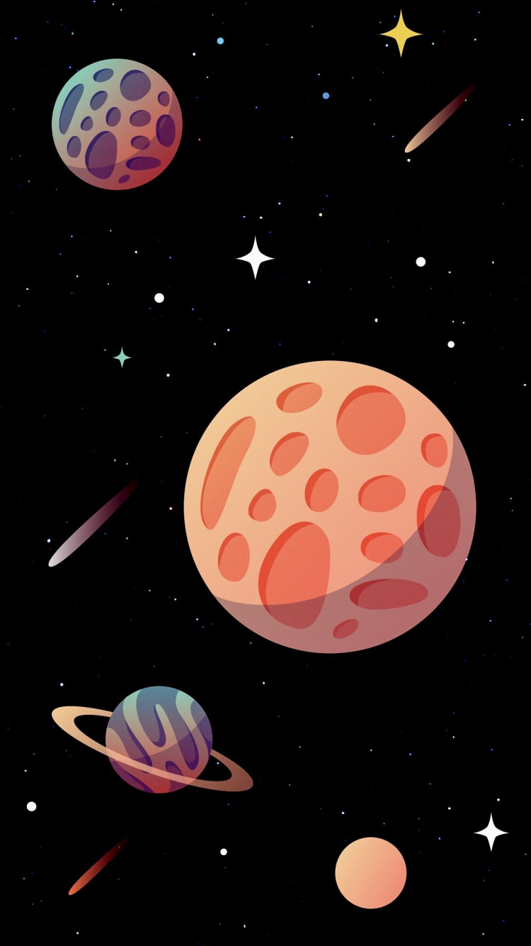 这个星球, 空间, 艺术, 绘画, 宇宙 壁纸 750x1334 允许