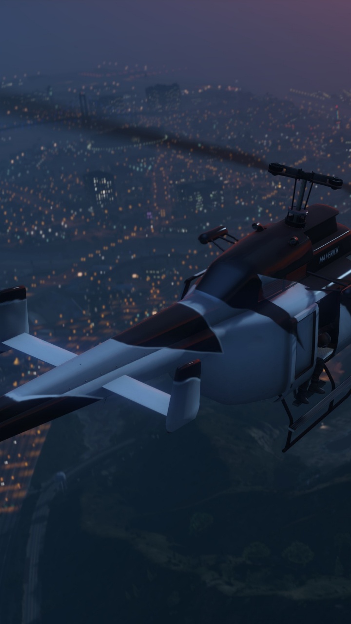 Grand Theft Auto v, Rockstar Games, Playstation 4, Hubschrauber, Drehflügler. Wallpaper in 720x1280 Resolution