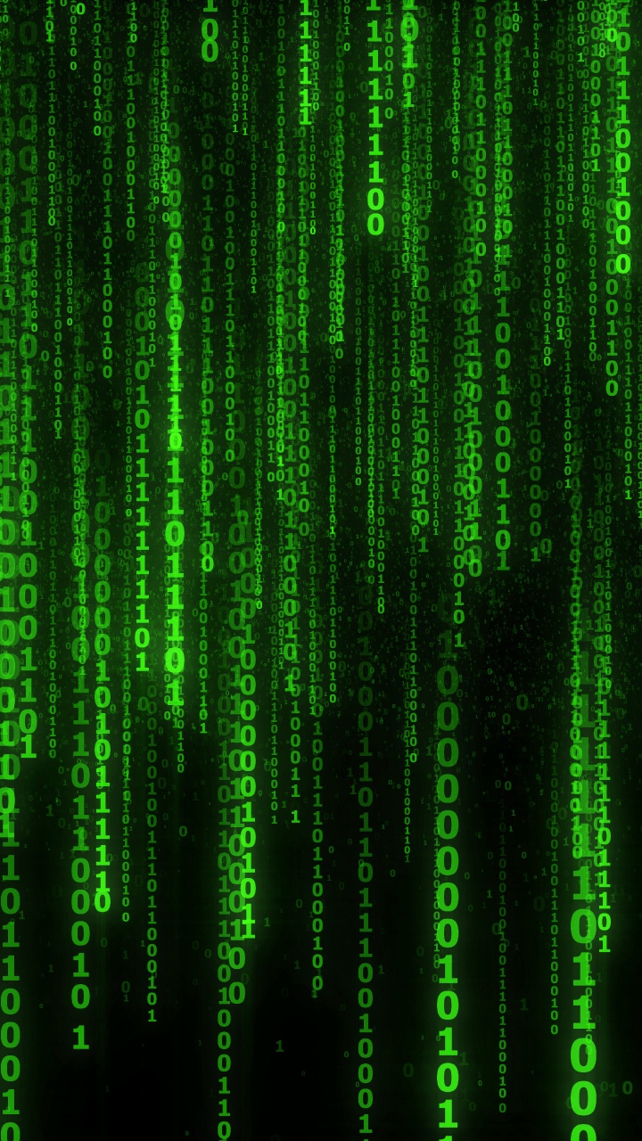 Binary Code, Binary Number, Standing, Green, Pattern. Wallpaper in 720x1280 Resolution