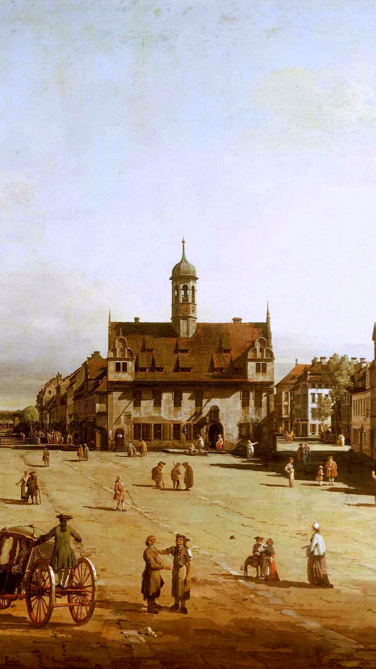 Leute, Die Tagsüber Auf Braunem Sand in Der Nähe Eines Braunen Betongebäudes Gehen. Wallpaper in 750x1334 Resolution