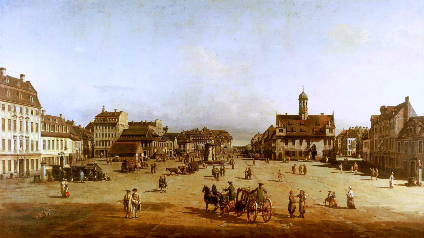 La Gente Caminando Sobre Arena Marrón Cerca Del Edificio de Hormigón Marrón Durante el Día. Wallpaper in 1366x768 Resolution