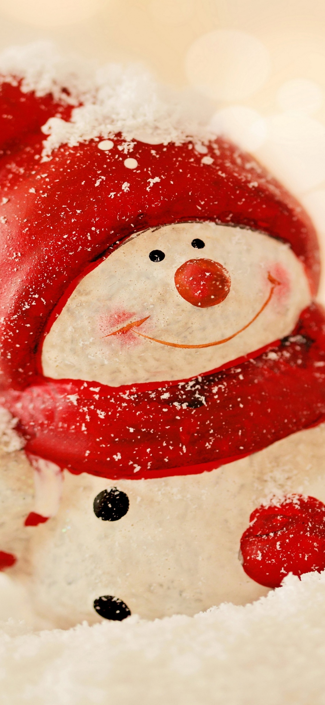 Schneemann, Weihnachten, Christmas Ornament, Weihnachtsdekoration. Wallpaper in 1125x2436 Resolution