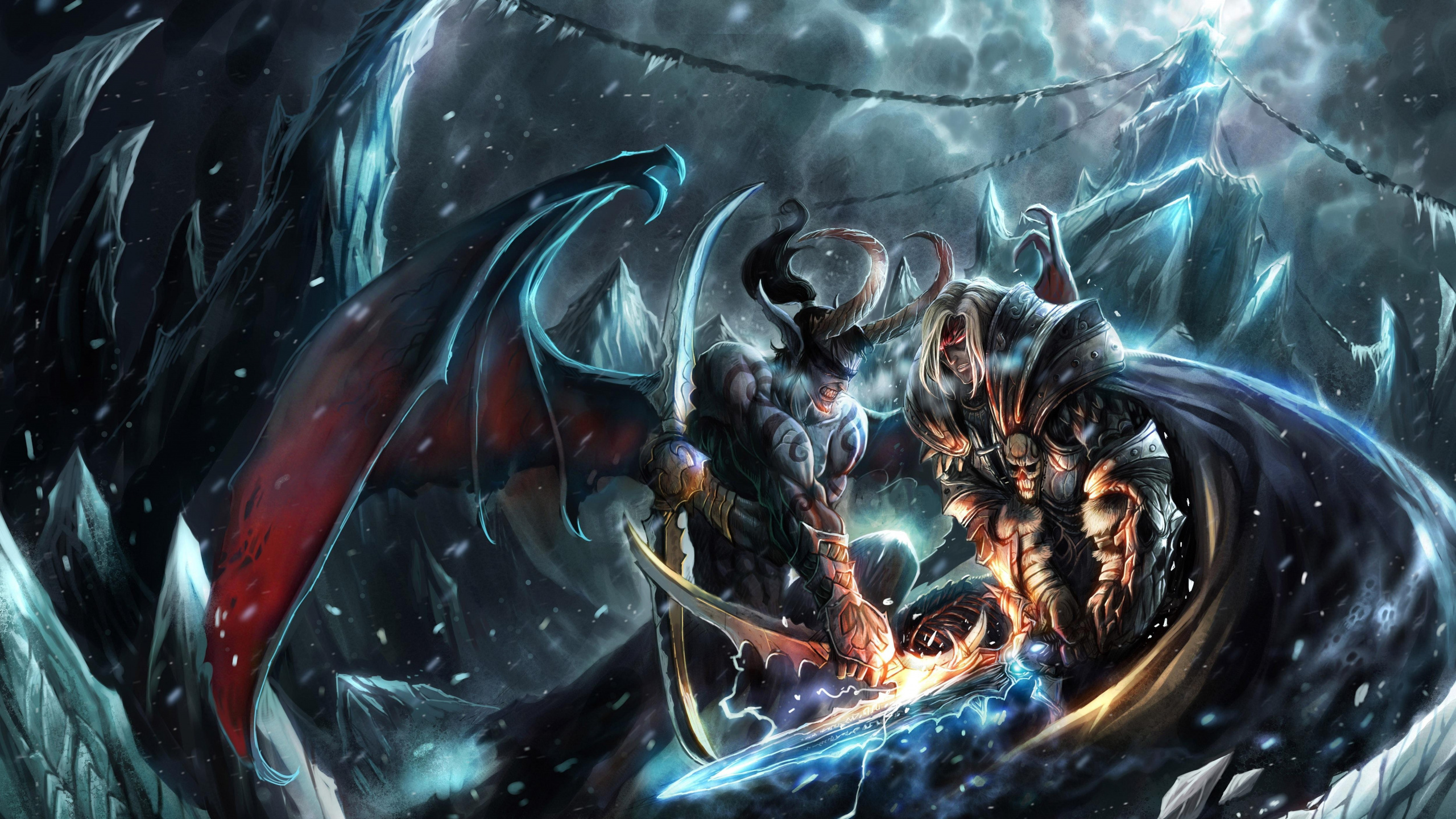 la Defensa de Los Antiguos, Blizzard Entertainment, Demonio, Ilustración, la Mitología. Wallpaper in 2560x1440 Resolution