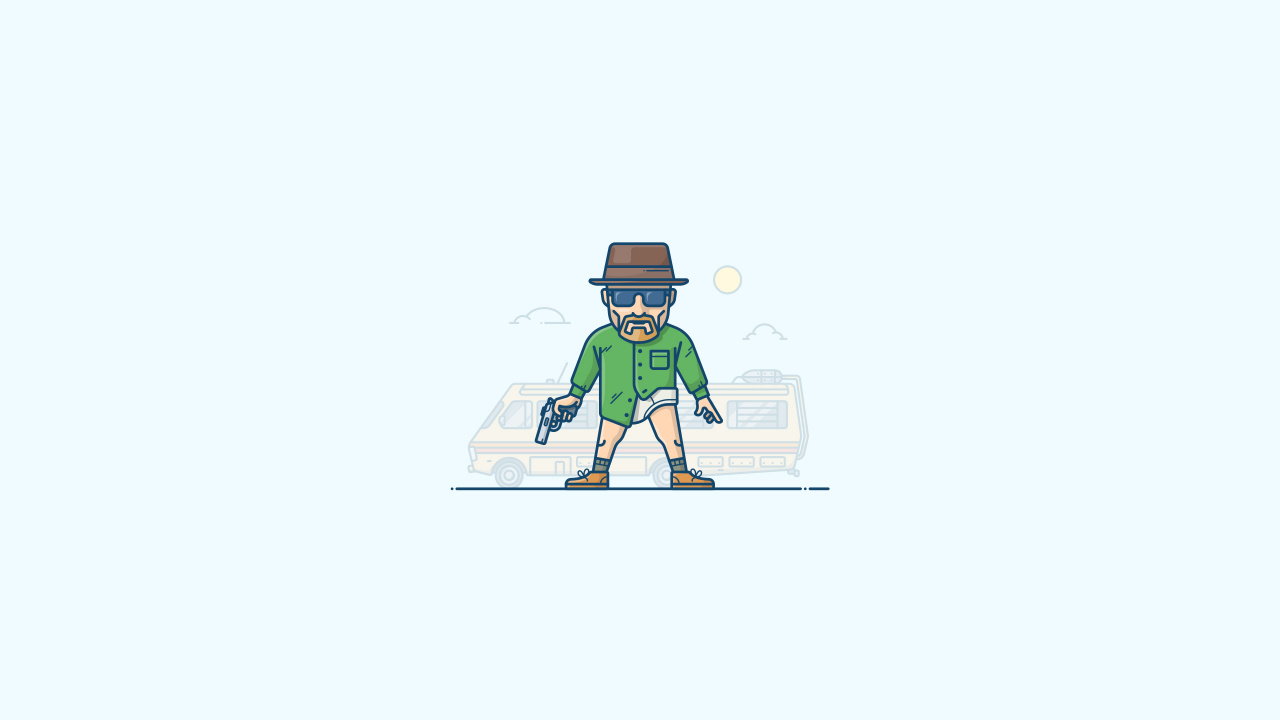 Man in Green Jacket and Green Pants Illustration. Wallpaper in 1280x720 Resolution