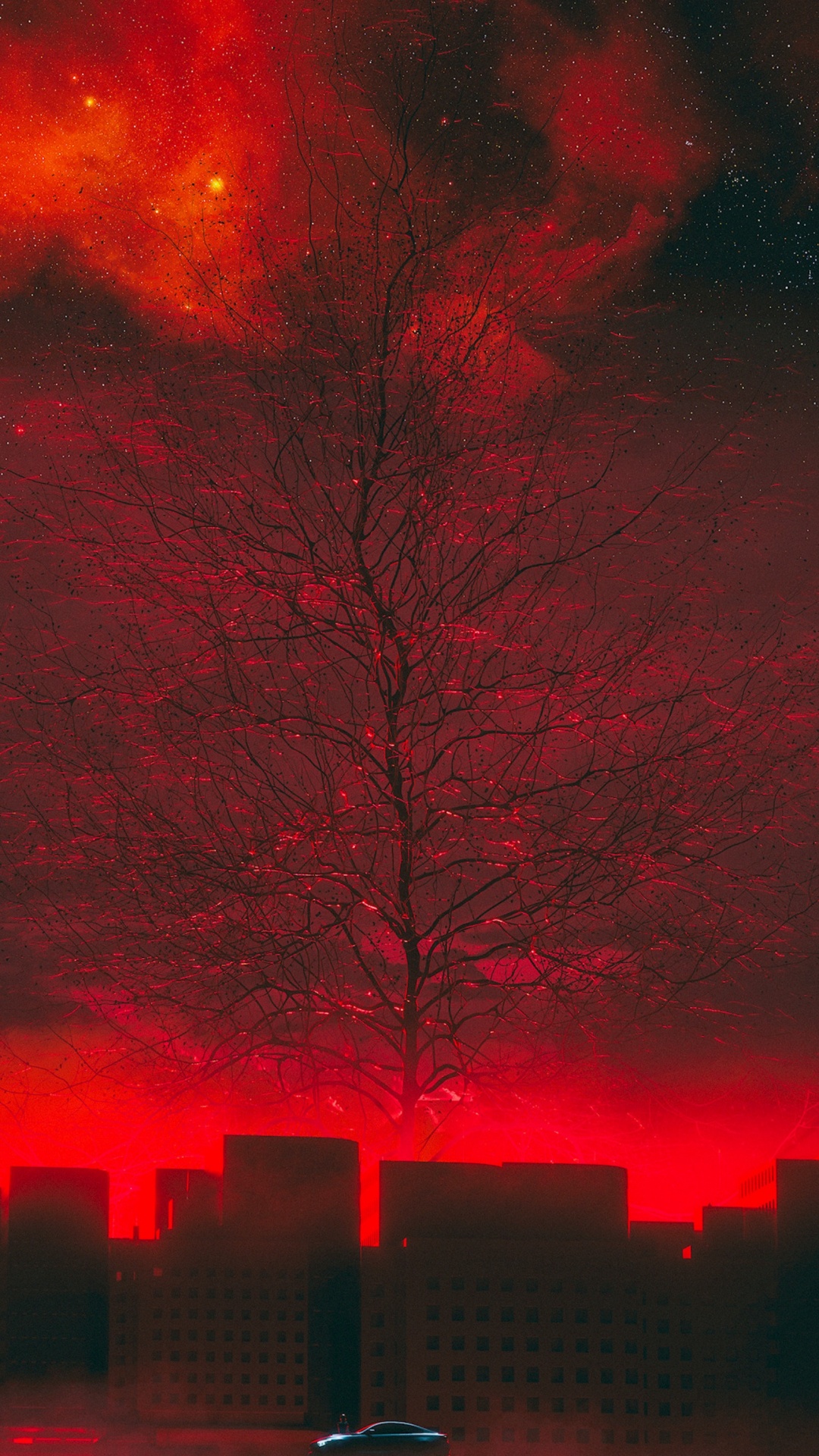 红色的, 工厂, 天空, 品红色, 粉红色 壁纸 1080x1920 允许