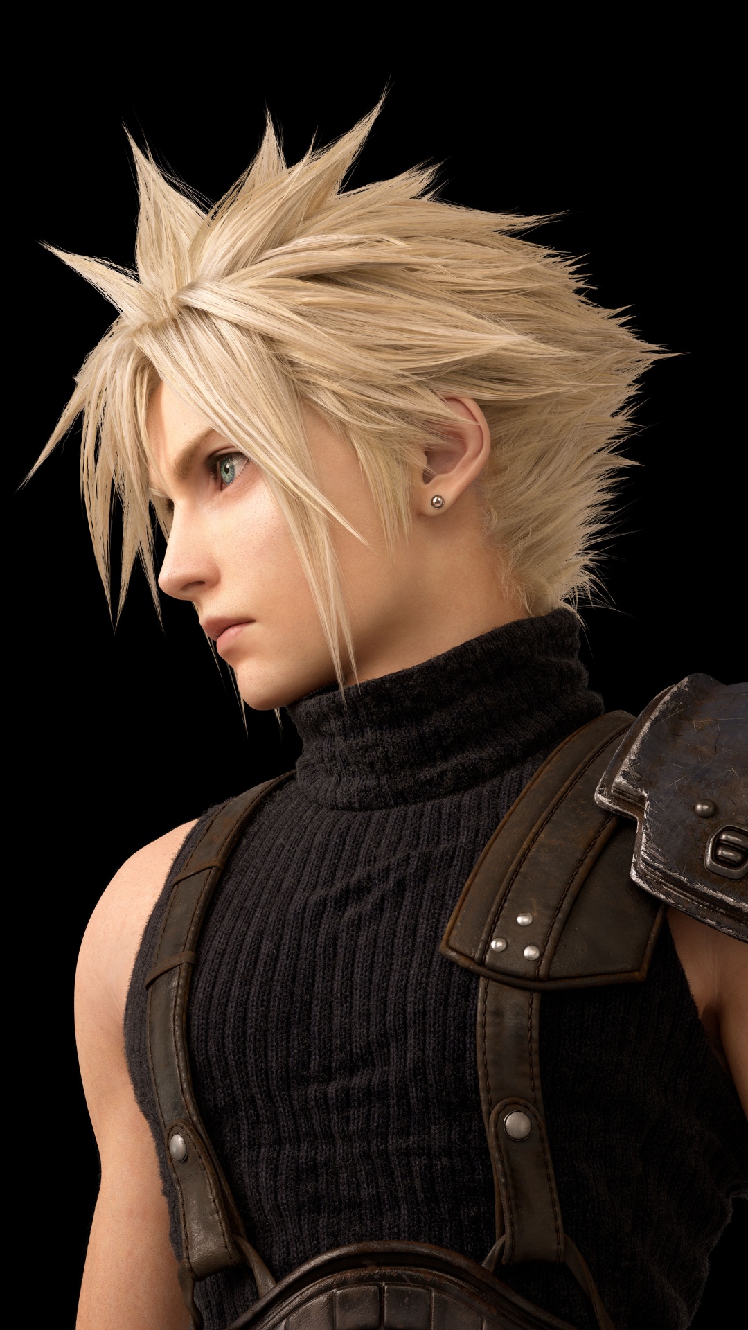 Final Fantasy VII-Remake, Cloud Strife, Aerith Gainsborough, Tifa Lockhart, Barret Wallace. Wallpaper in 1080x1920 Resolution