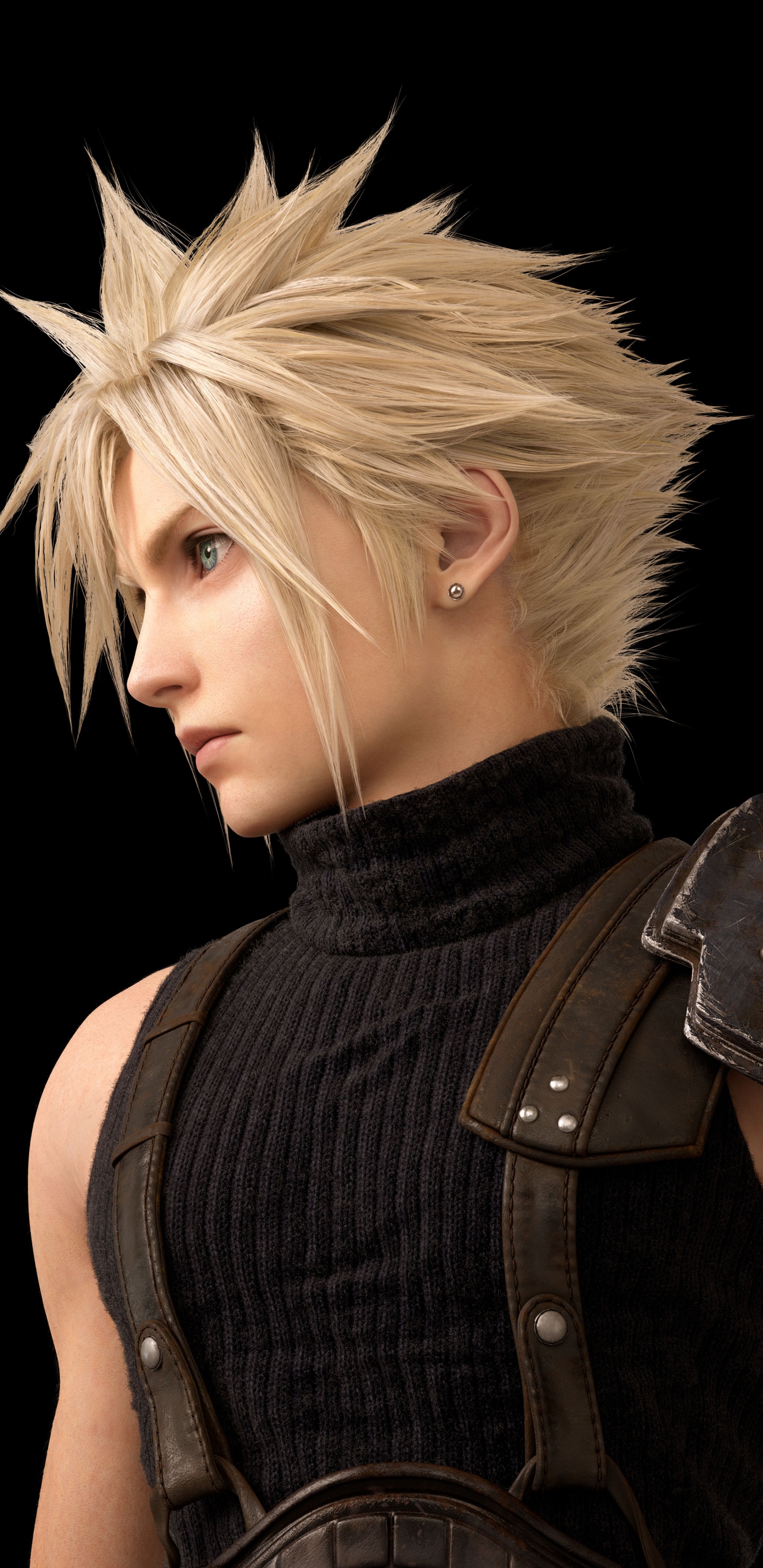 Final Fantasy VII-Remake, Cloud Strife, Aerith Gainsborough, Tifa Lockhart, Barret Wallace. Wallpaper in 1440x2960 Resolution