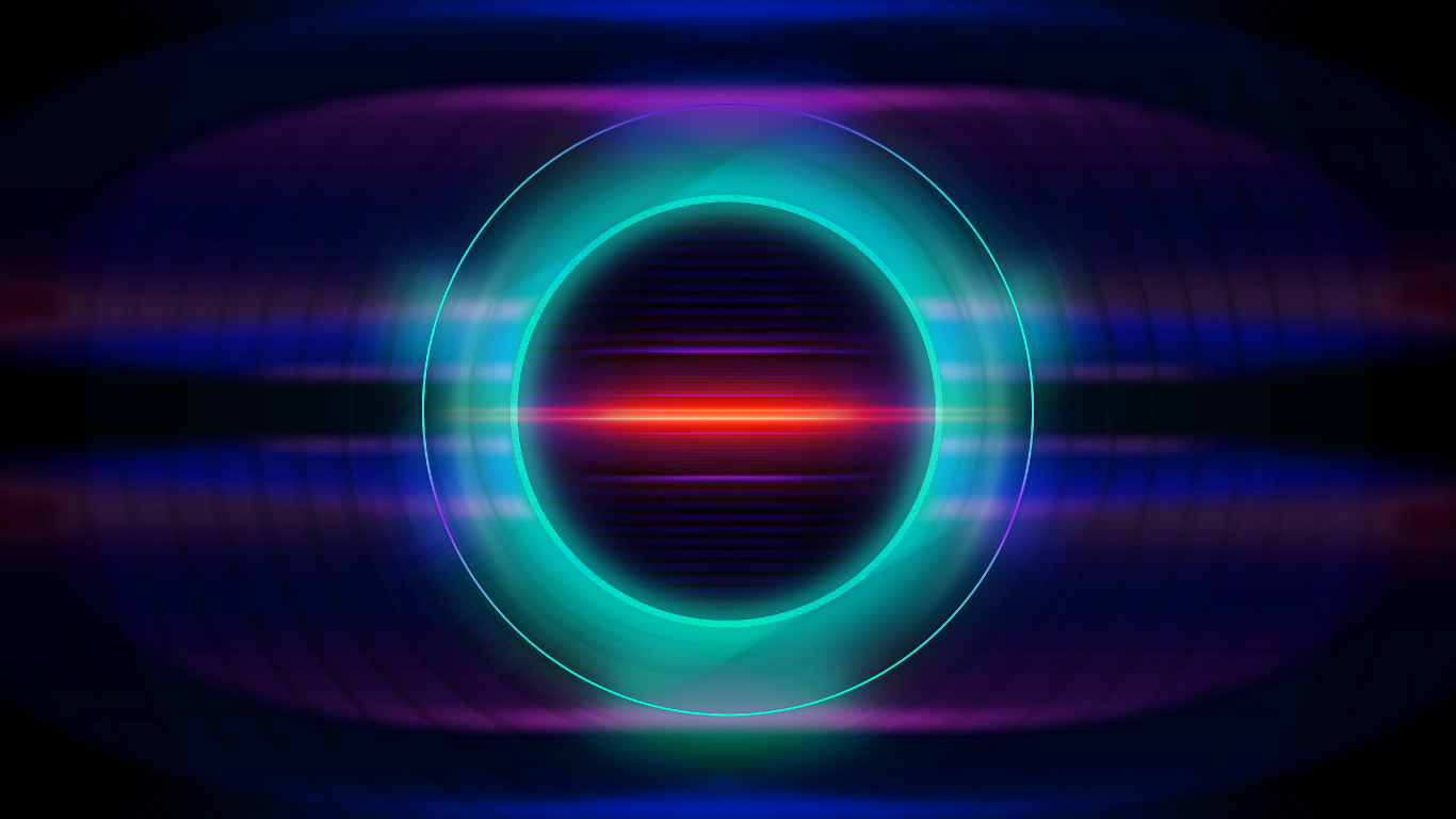 Green and Pink Light Illustration. Wallpaper in 1366x768 Resolution