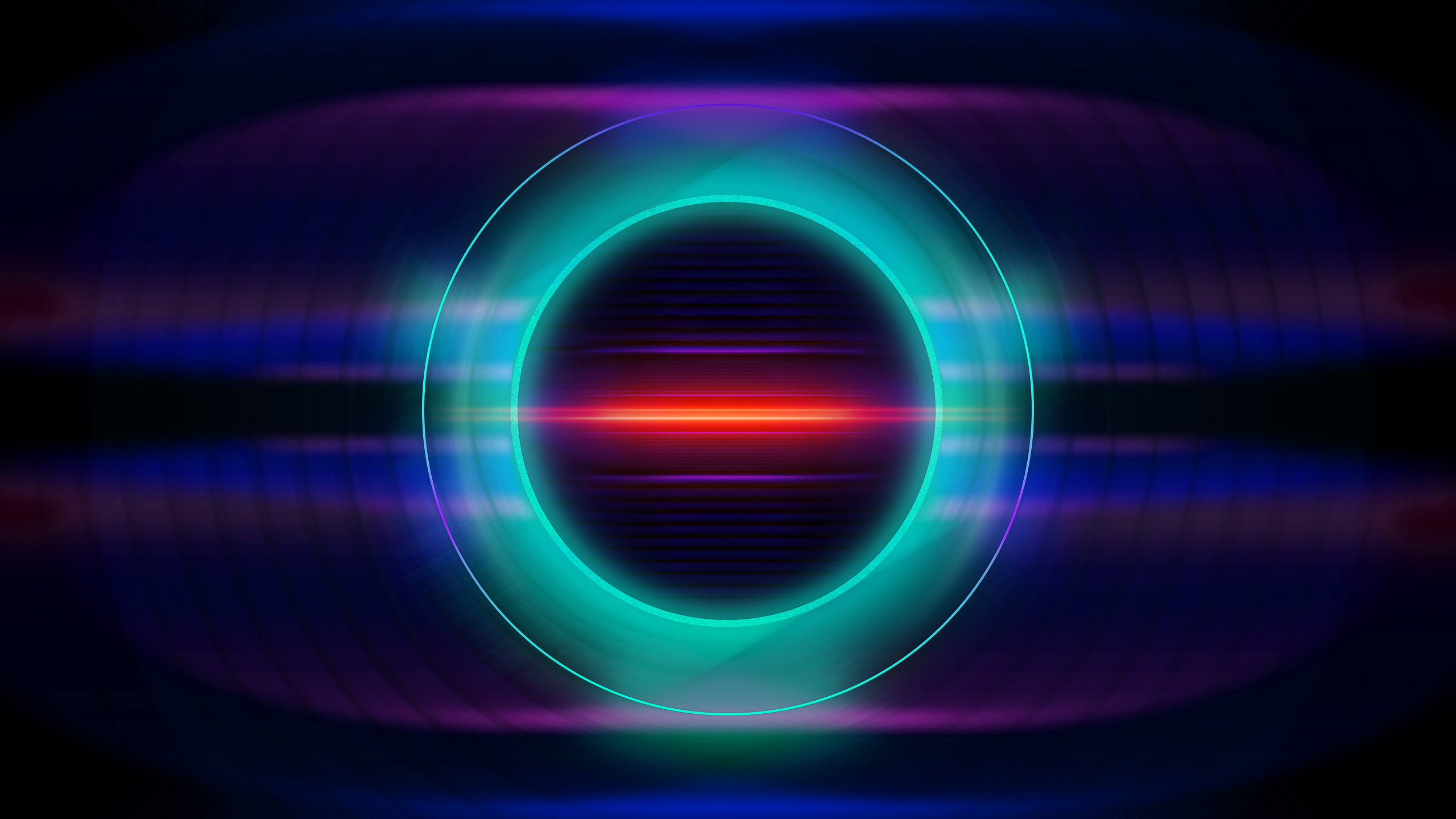 Green and Pink Light Illustration. Wallpaper in 2560x1440 Resolution