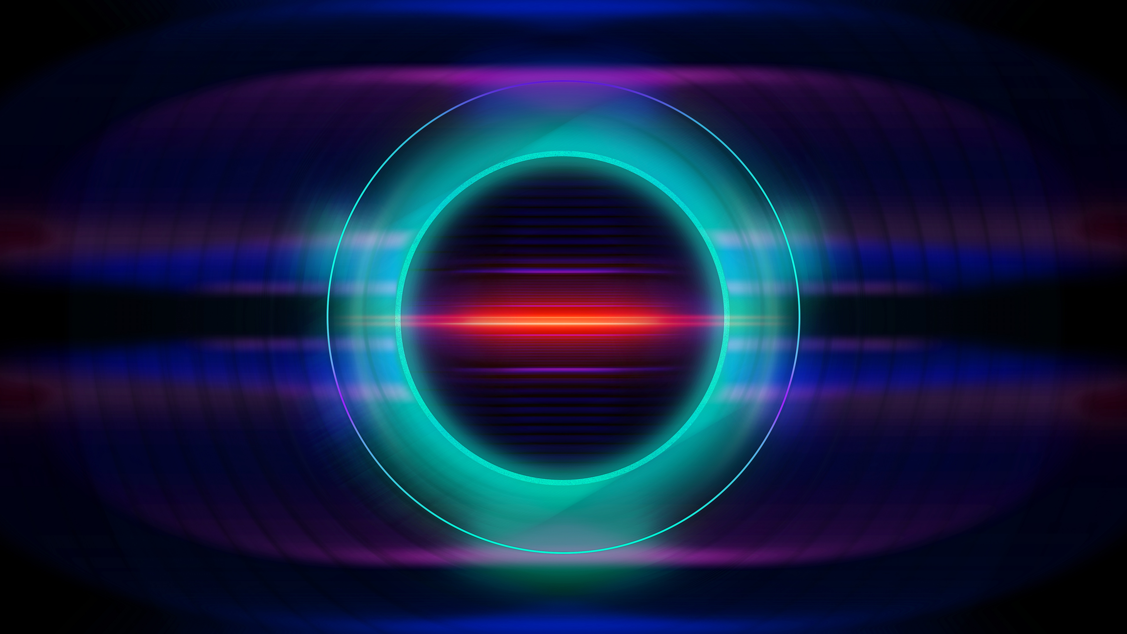 Green and Pink Light Illustration. Wallpaper in 3840x2160 Resolution