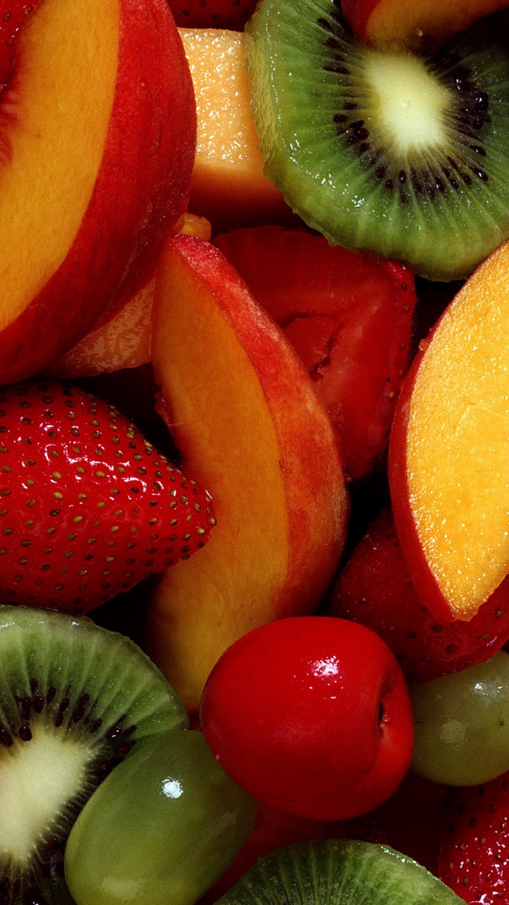 Fruta, Ensalada de Frutas, Ensalada, Ensalada de Durazno, Kiwi. Wallpaper in 720x1280 Resolution