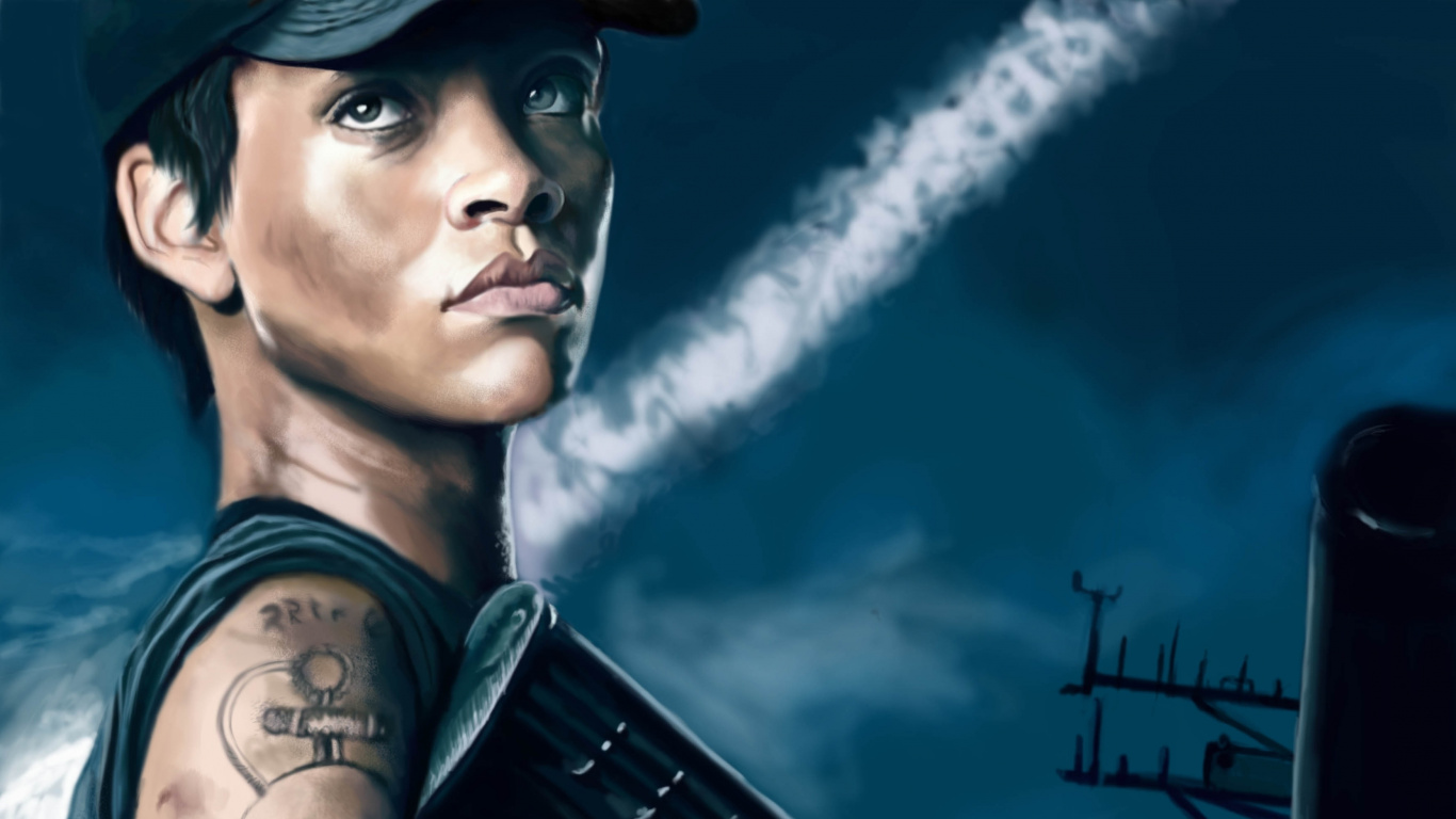 Homme au Chapeau Noir et Manteau Noir Avec Chapeau Noir et Blanc. Wallpaper in 1366x768 Resolution