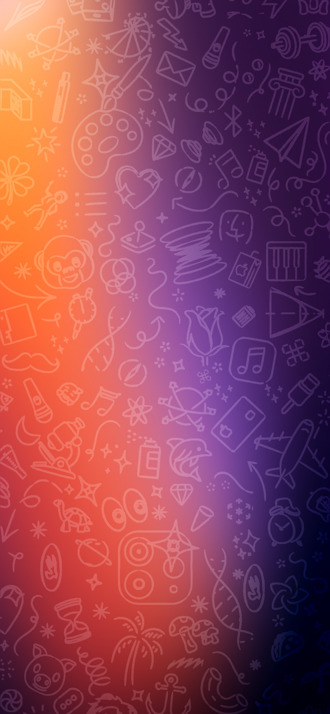 数学, 紫色的, 紫罗兰色, 粉红色, 艺术 壁纸 1125x2436 允许