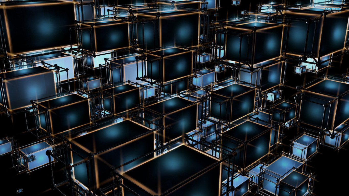 Schwarz-weißer Metallrahmen. Wallpaper in 1366x768 Resolution