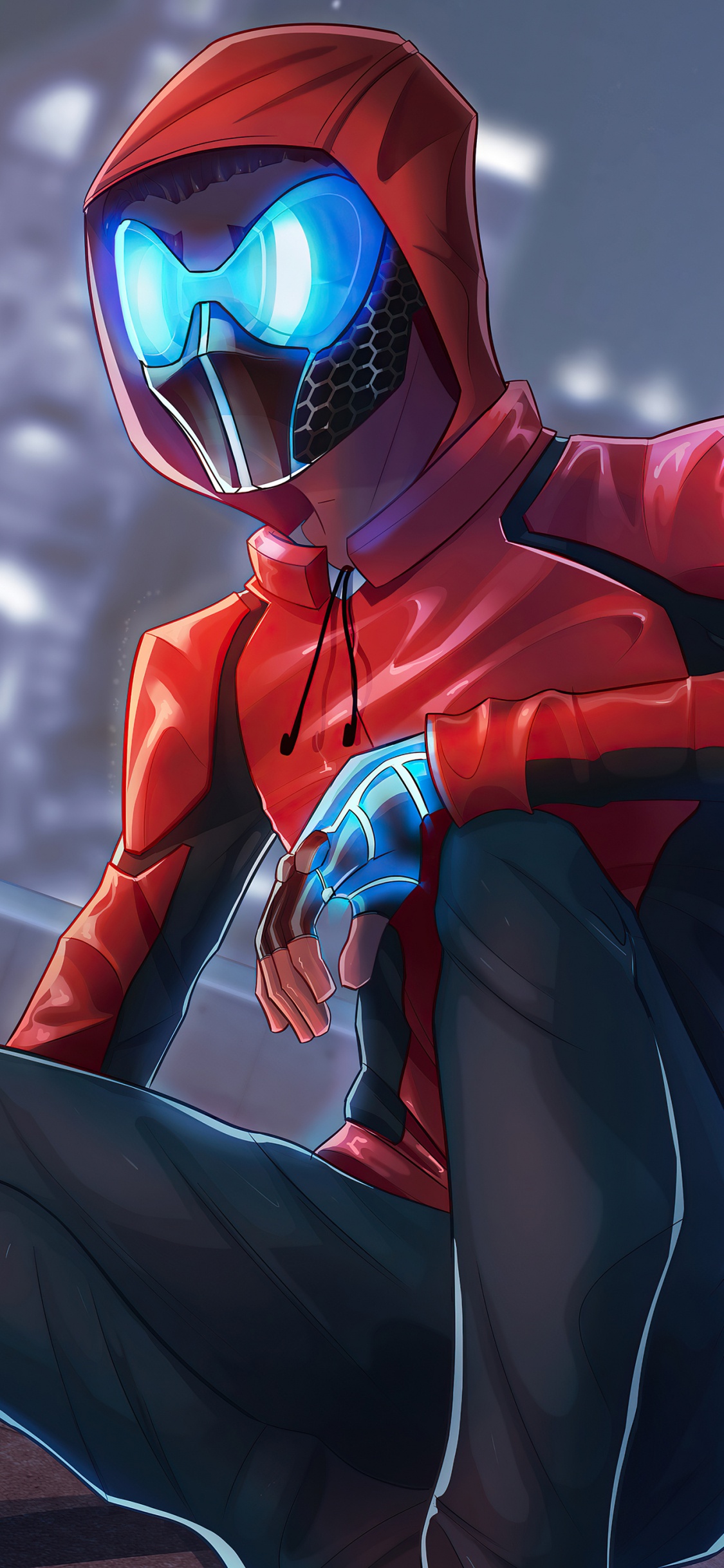 Spider-man, Miles Morales, Doktor Seltsam, Ärmel, Latex. Wallpaper in 1125x2436 Resolution