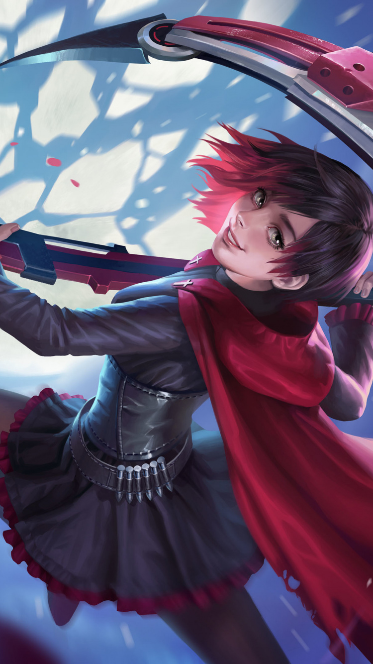 殴打rwby, 重击, 布莱克颠茄, Hi-Rez Studios, 卡通 壁纸 750x1334 允许