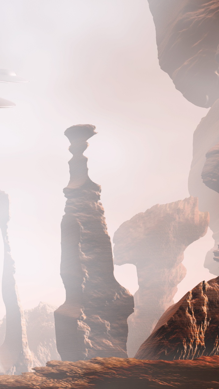 Person, Die Tagsüber Auf Einer Felsformation Steht. Wallpaper in 720x1280 Resolution