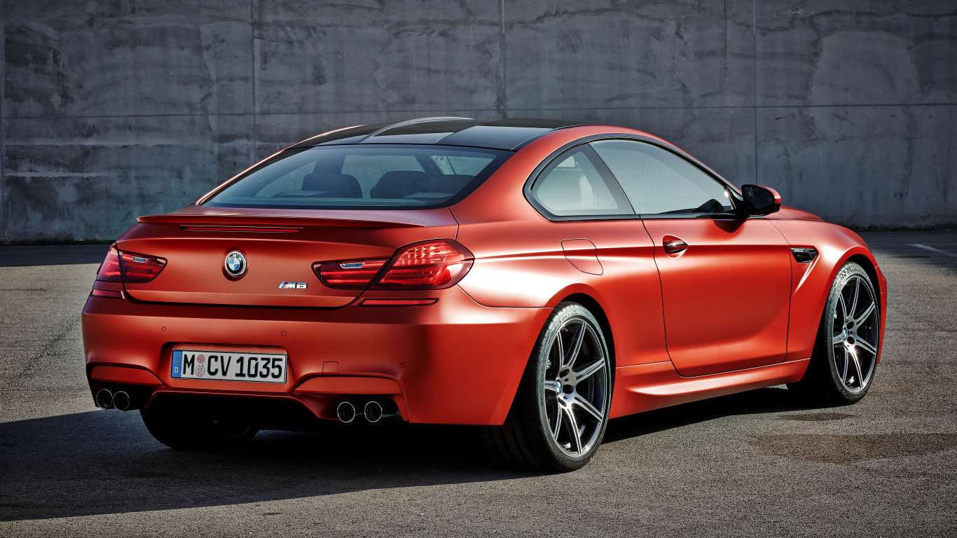 Rot Bmw m3 Coupé. Wallpaper in 1366x768 Resolution