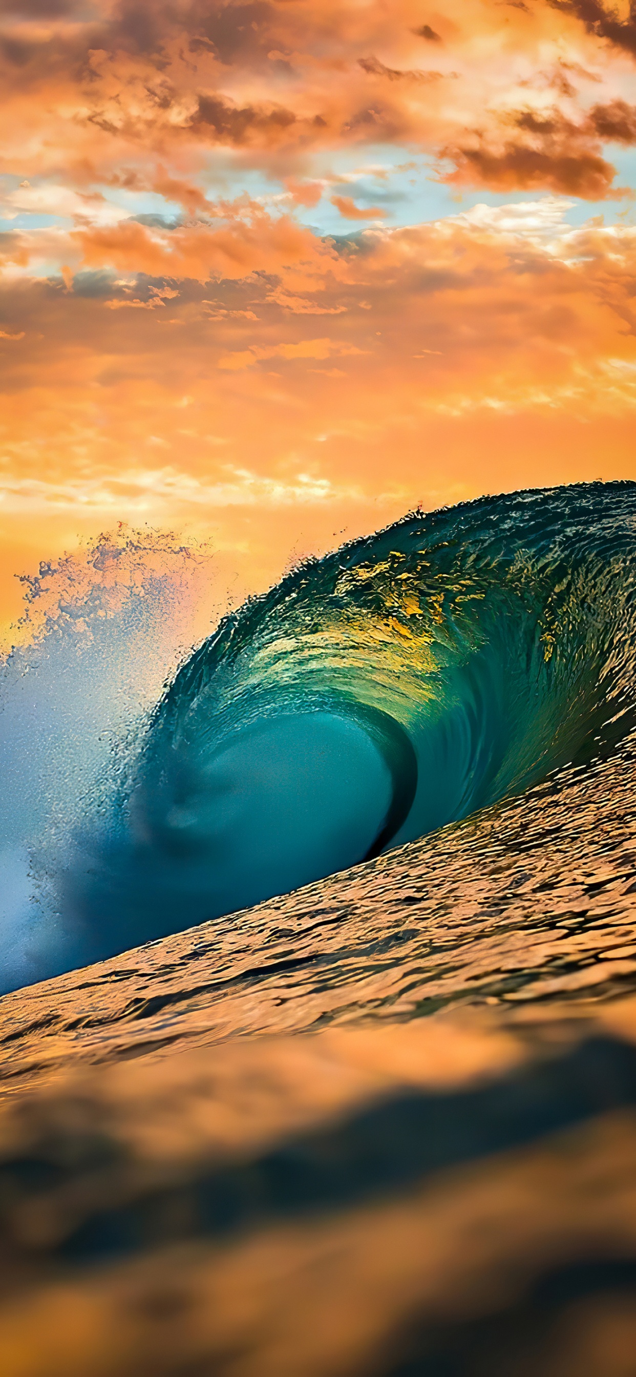 Welle, Wasser, Atmosphäre, Wasserressourcen, Tageszeit. Wallpaper in 1242x2688 Resolution