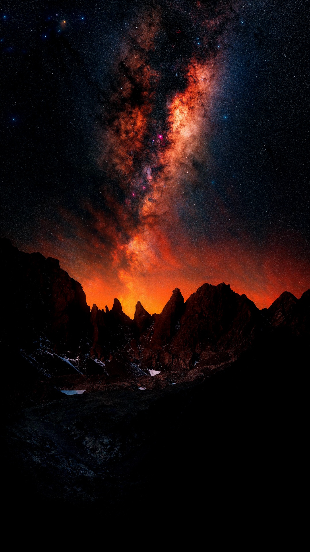 Portrait, Atmosphere, World, Mountain, Lava. Wallpaper in 1080x1920 Resolution