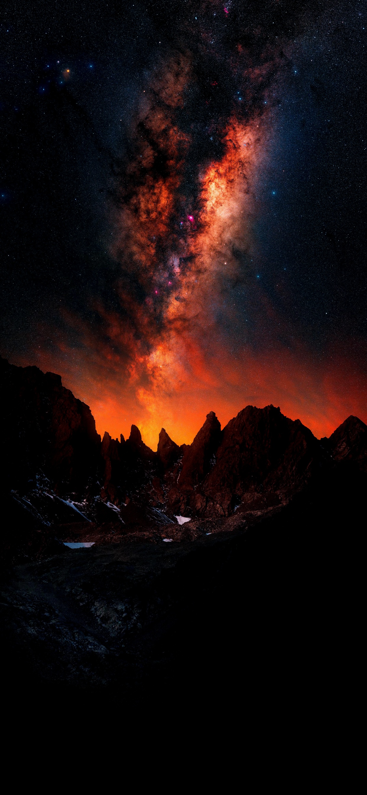 Portrait, Atmosphere, World, Mountain, Lava. Wallpaper in 1242x2688 Resolution