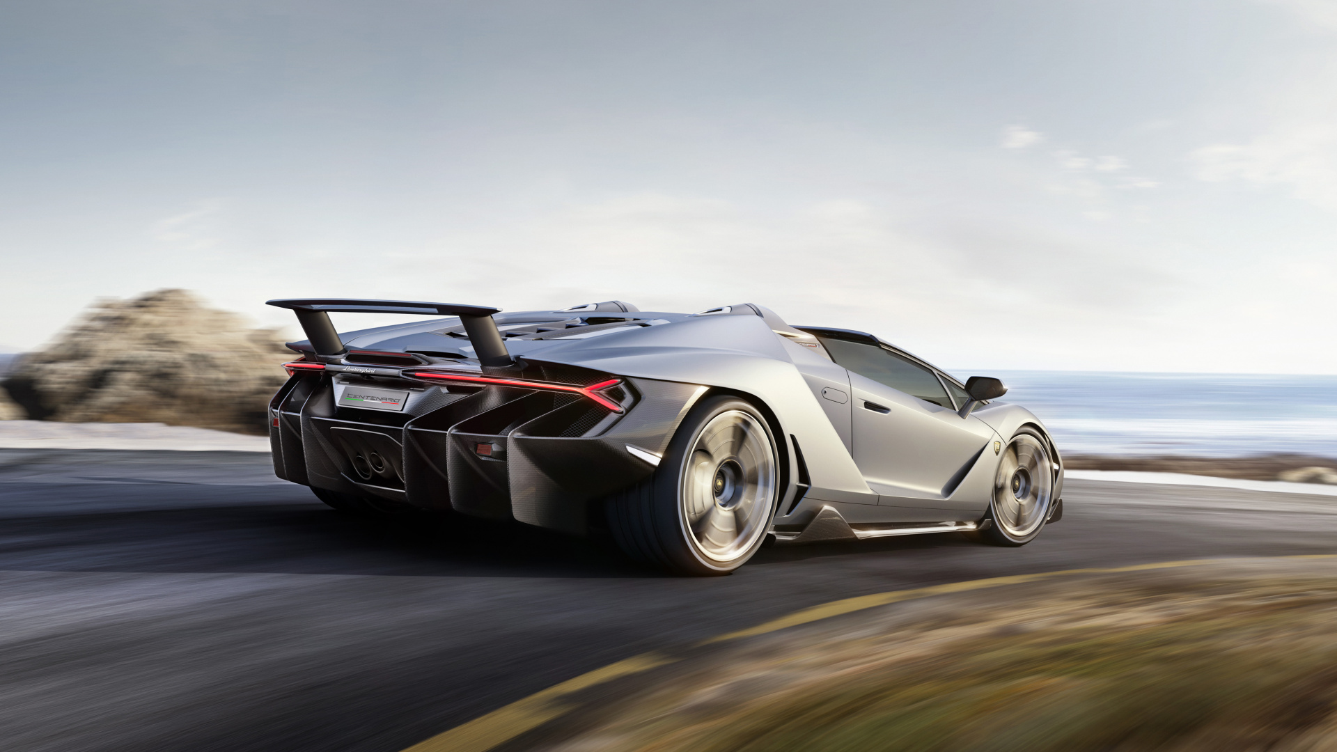 Black Ferrari 458 Italia on Road. Wallpaper in 1920x1080 Resolution