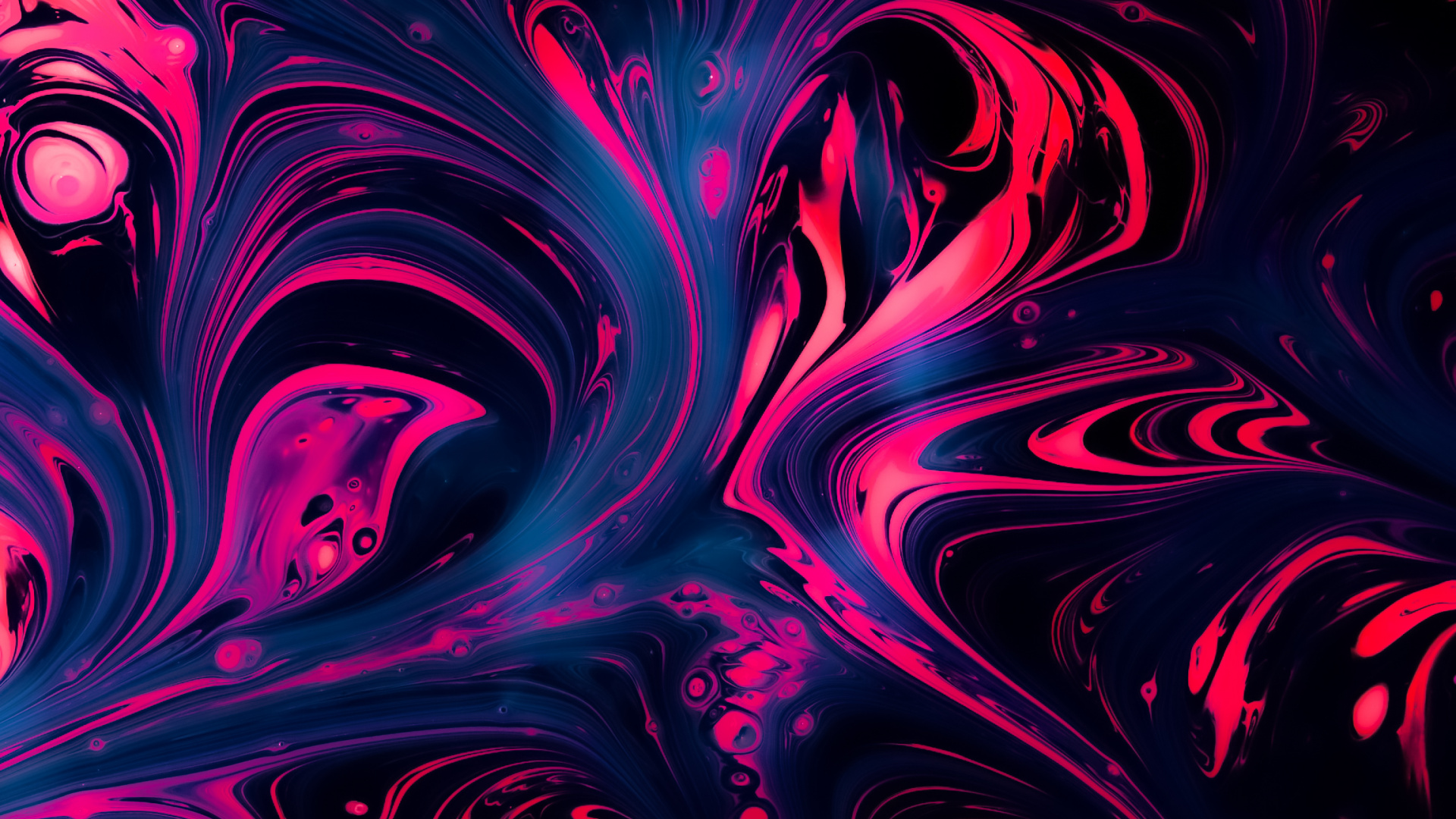 Roter Und Schwarzer Hydro-Dip, Wassertransferdruck, Wasser, Purpur, Kunst. Wallpaper in 1920x1080 Resolution