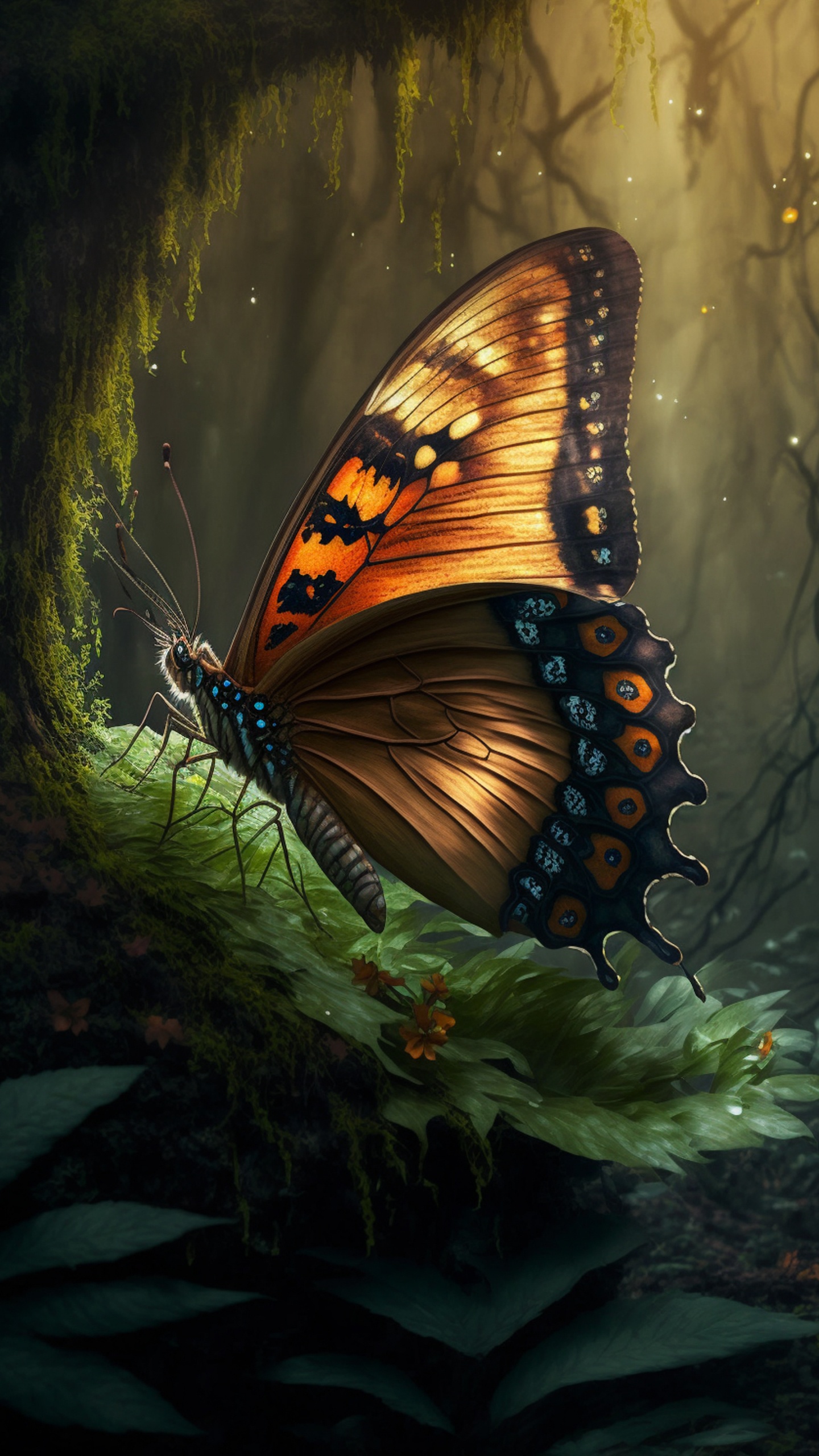Papilio, Monarch Butterfly, Argynnis, Pieridae, Metalmark Butterflies. Wallpaper in 1440x2560 Resolution