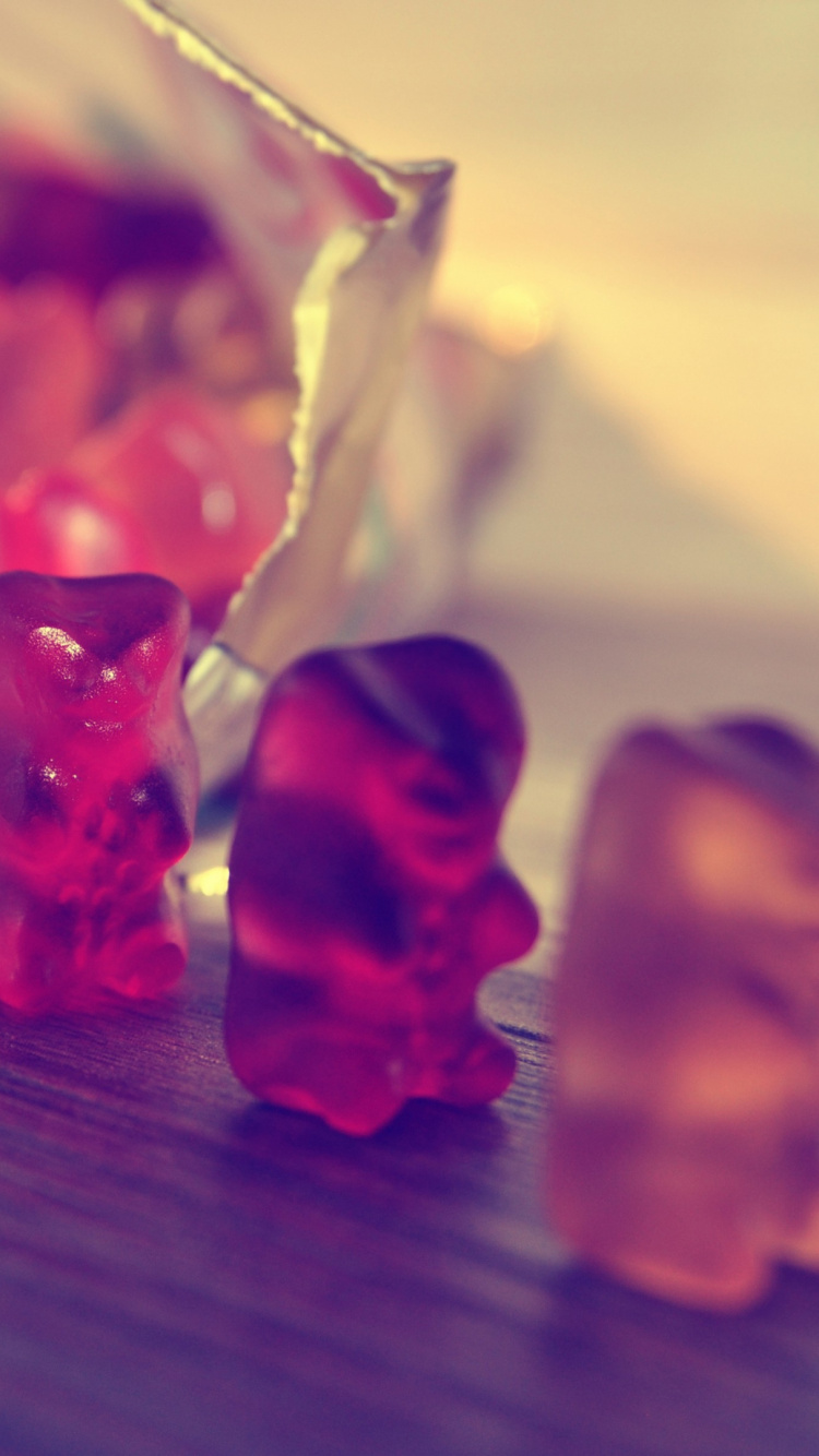 Pink and White Gummy Candies. Wallpaper in 750x1334 Resolution