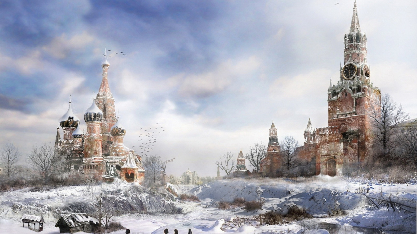 Snow Covered Field Under Cloudy Sky During Daytime. Wallpaper in 1366x768 Resolution