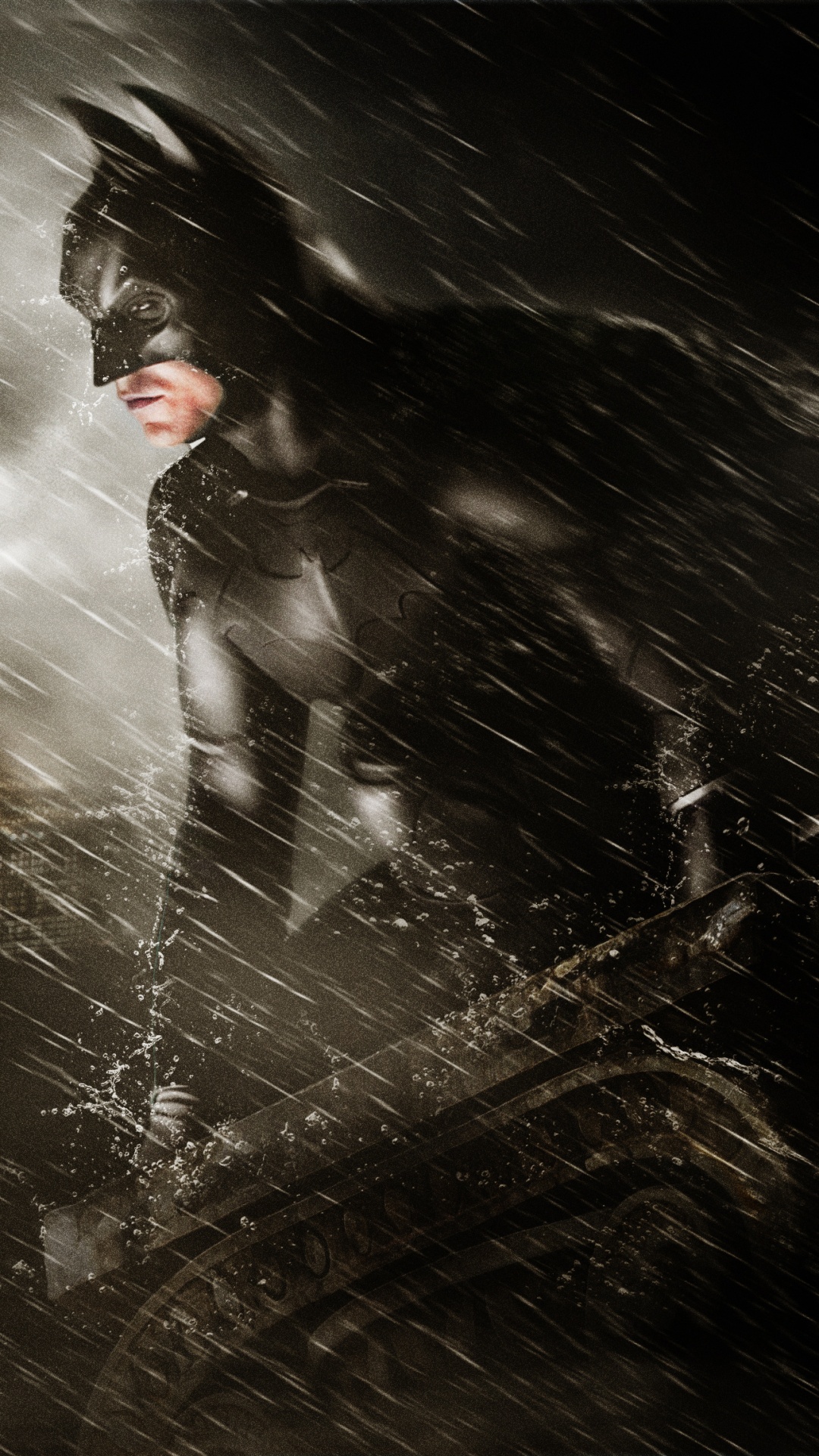 Frau in Weißem Langarmshirt Und Schwarzer Hose Steht Auf Dem Wasser. Wallpaper in 1080x1920 Resolution