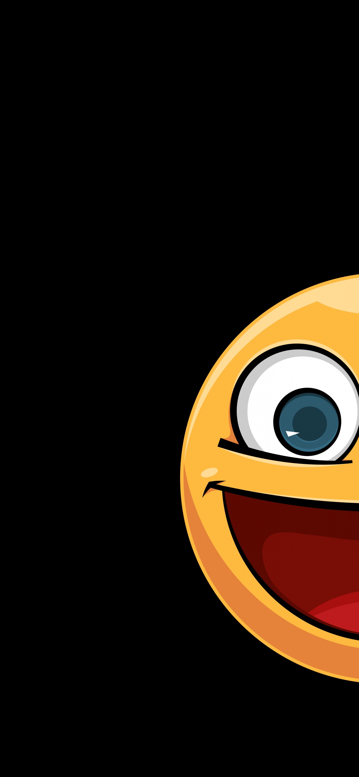 Orange, Auge, Geste, Happy, Kunst. Wallpaper in 1242x2688 Resolution