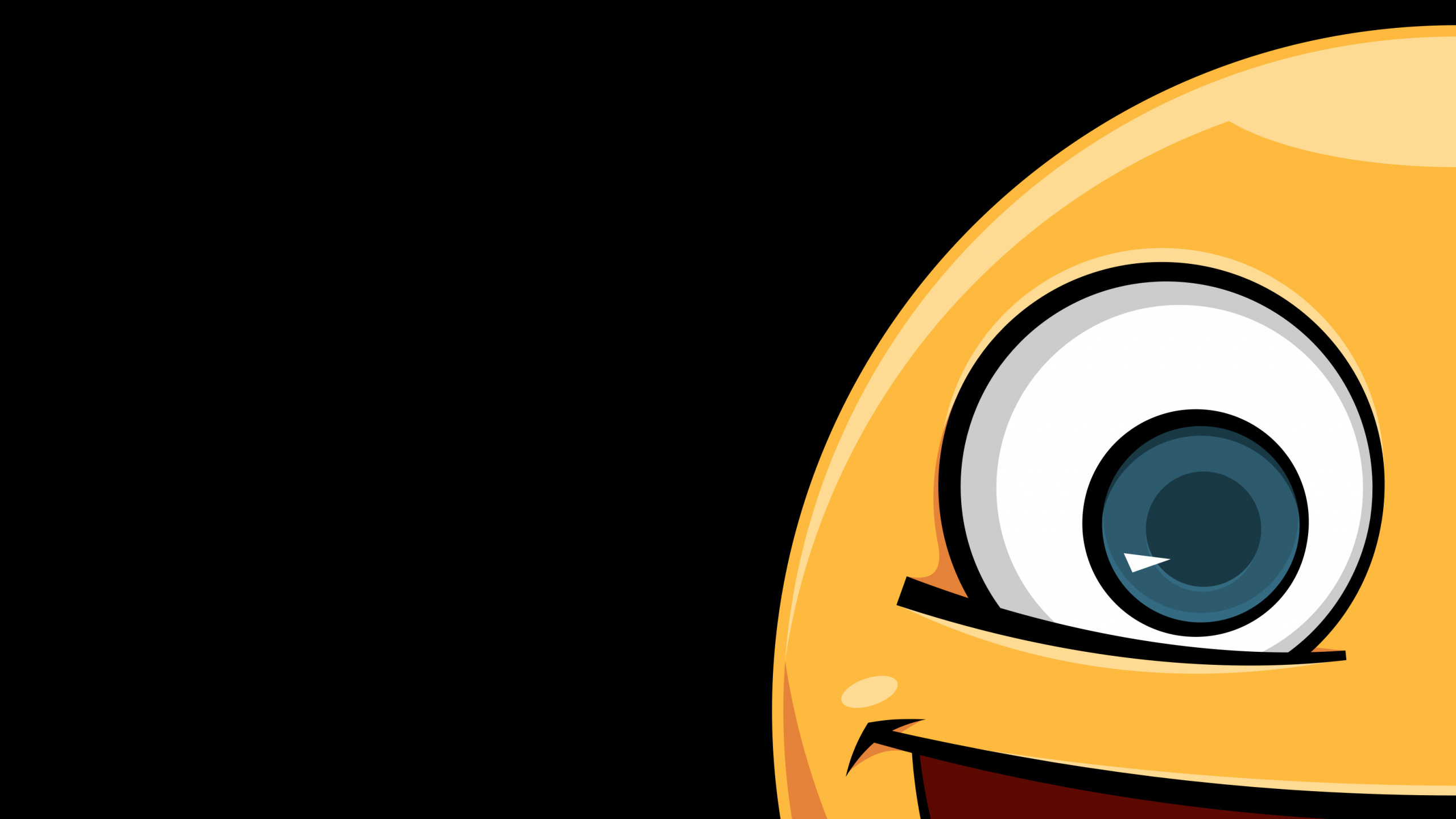 Orange, Auge, Geste, Happy, Kunst. Wallpaper in 2560x1440 Resolution