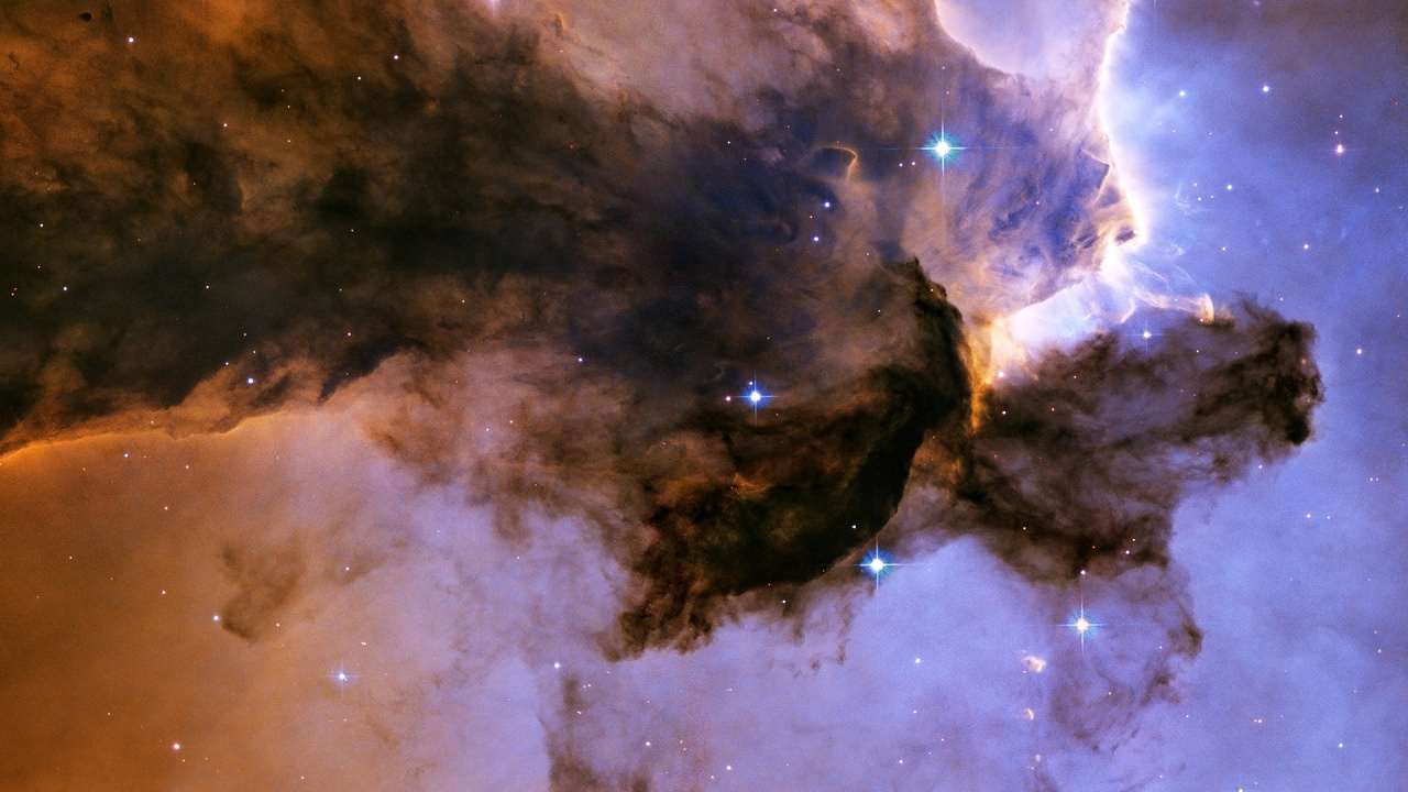 Peinture Abstraite Brune et Noire. Wallpaper in 1280x720 Resolution