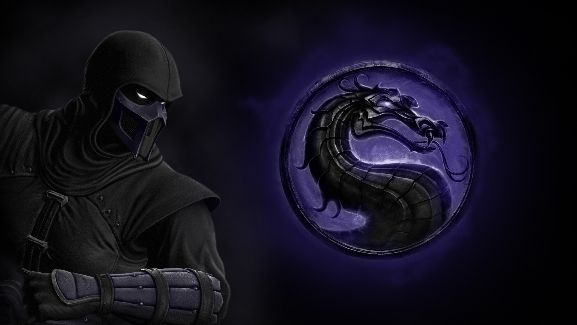 Mortal Kombat, Dragón, Medianoche, Morado, Supervillano. Wallpaper in 1920x1080 Resolution