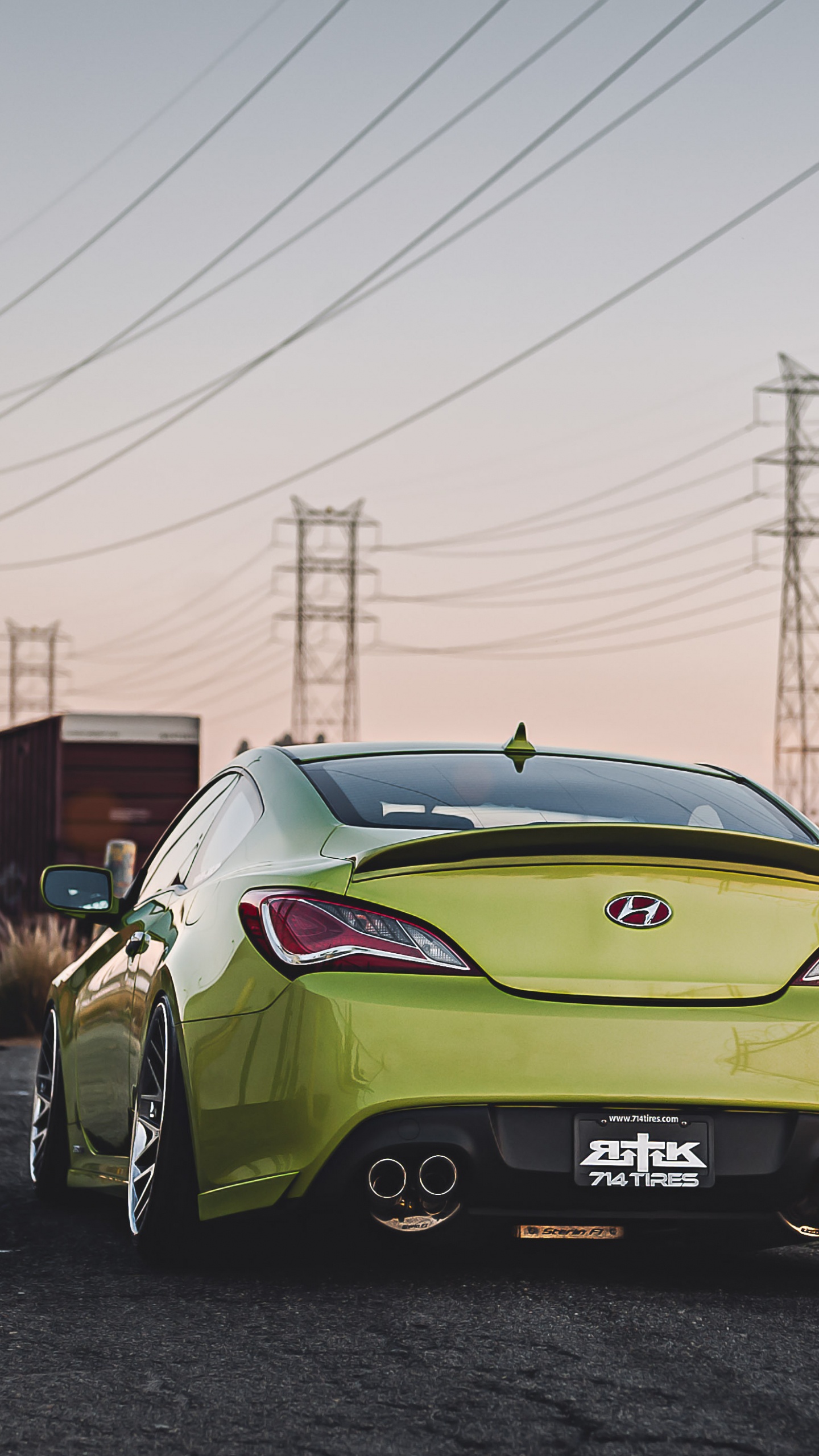 Yellow Porsche 911 Parked on Road During Daytime. Wallpaper in 1440x2560 Resolution