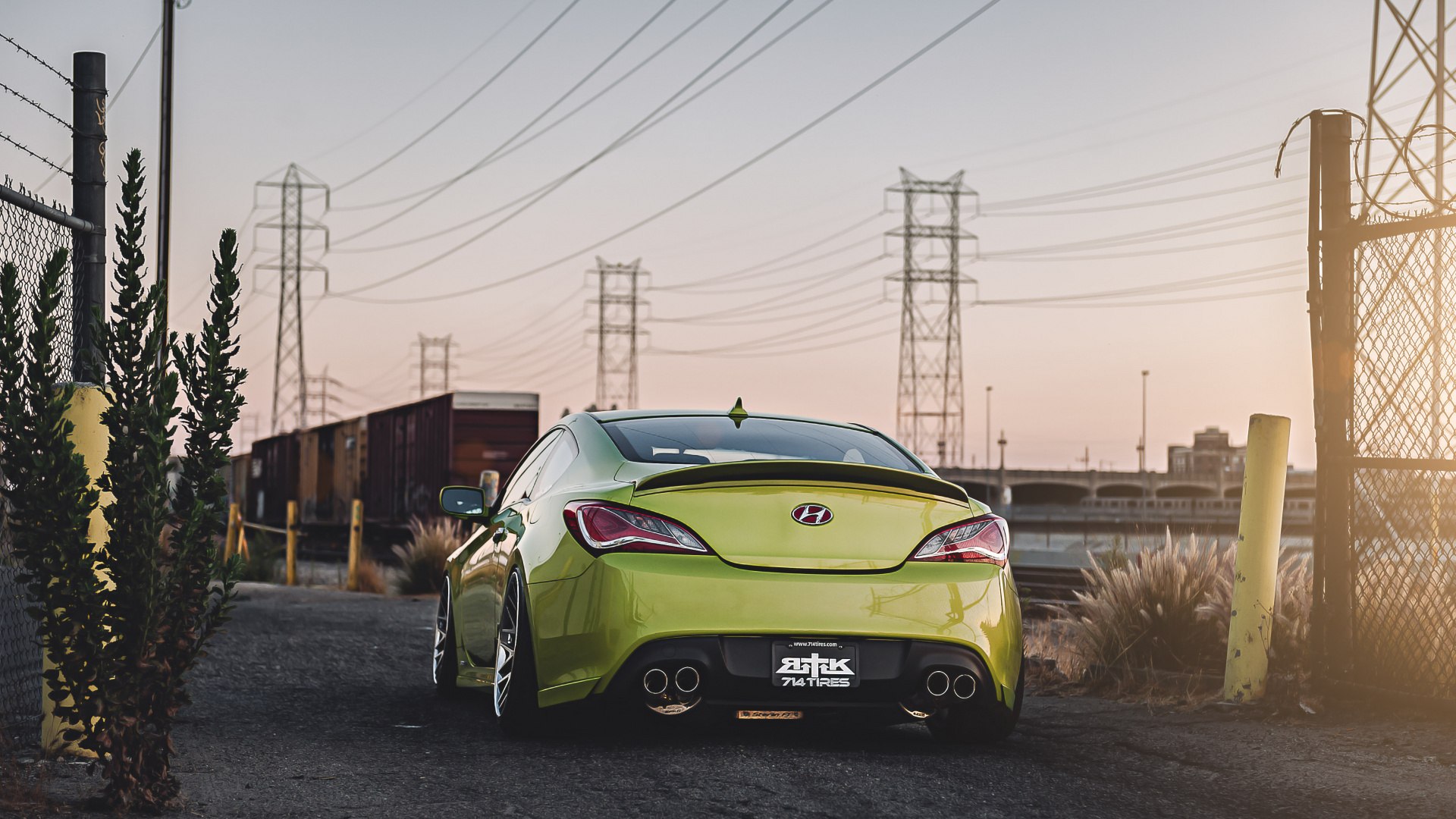 Yellow Porsche 911 Parked on Road During Daytime. Wallpaper in 1920x1080 Resolution