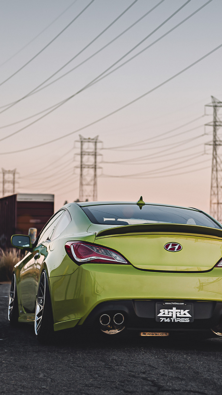 Yellow Porsche 911 Parked on Road During Daytime. Wallpaper in 750x1334 Resolution