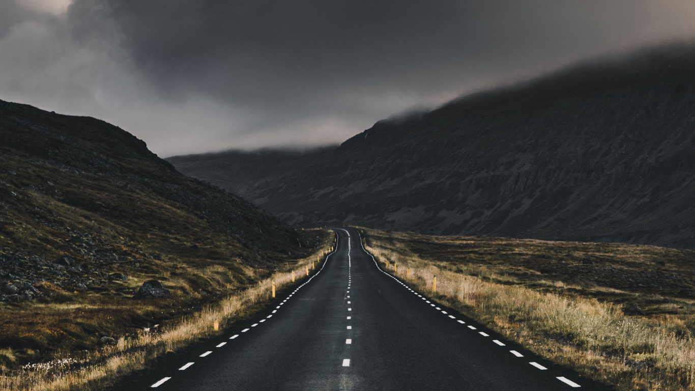 Road, Nature, Cloud, Atmosphere, Ecoregion. Wallpaper in 1366x768 Resolution