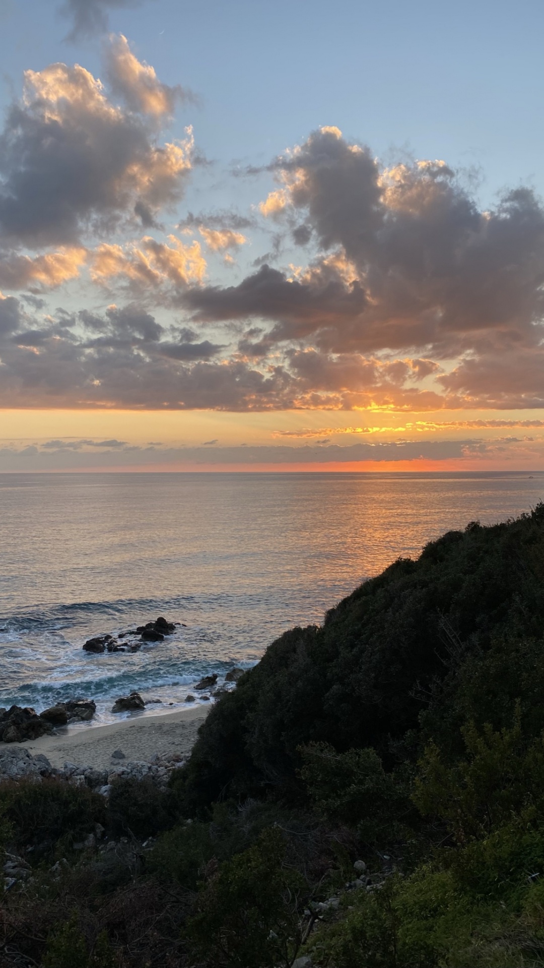 余辉, 自然景观, 阳光, 日落, 日出 壁纸 1080x1920 允许