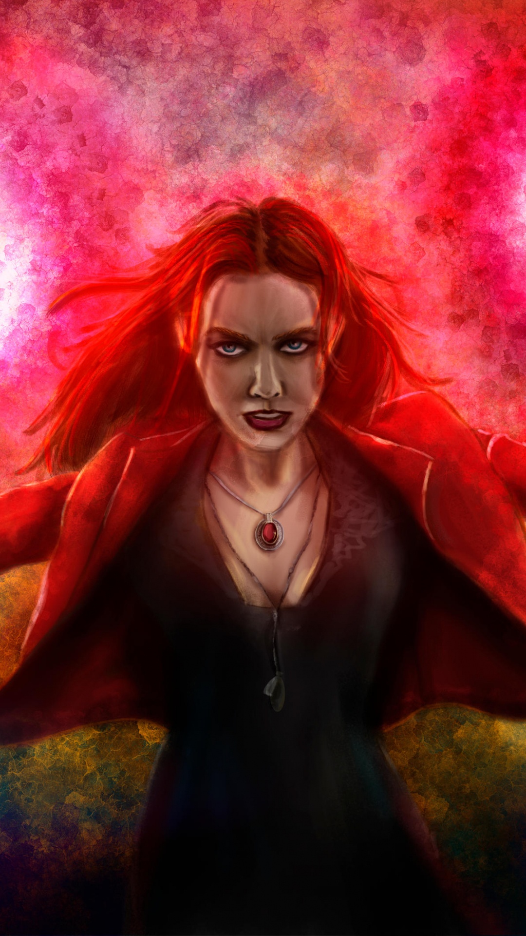 Download 1080x1920 Wallpaper Frau im Schwarzen Mantel Mit Mikrofon Frau im Schwarzen Mantel Mit Mikrofon. Wallpaper in 1080x1920 Resolution