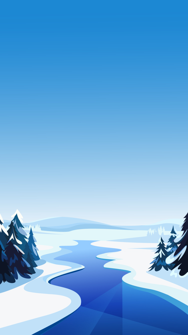 Illustration, Natur, Wasserressourcen, Azure, Naturlandschaft. Wallpaper in 750x1334 Resolution