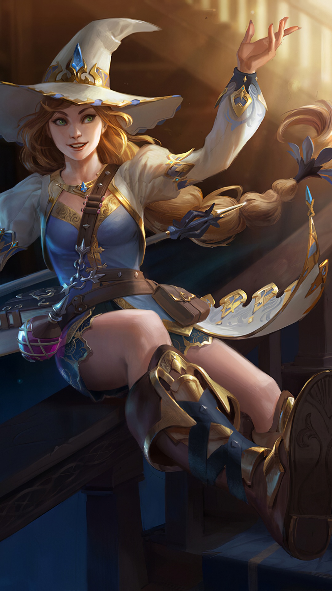 Morrigan Charm Caster, Schlagen, Charmcaster, Der Morrgan, Hut. Wallpaper in 1080x1920 Resolution