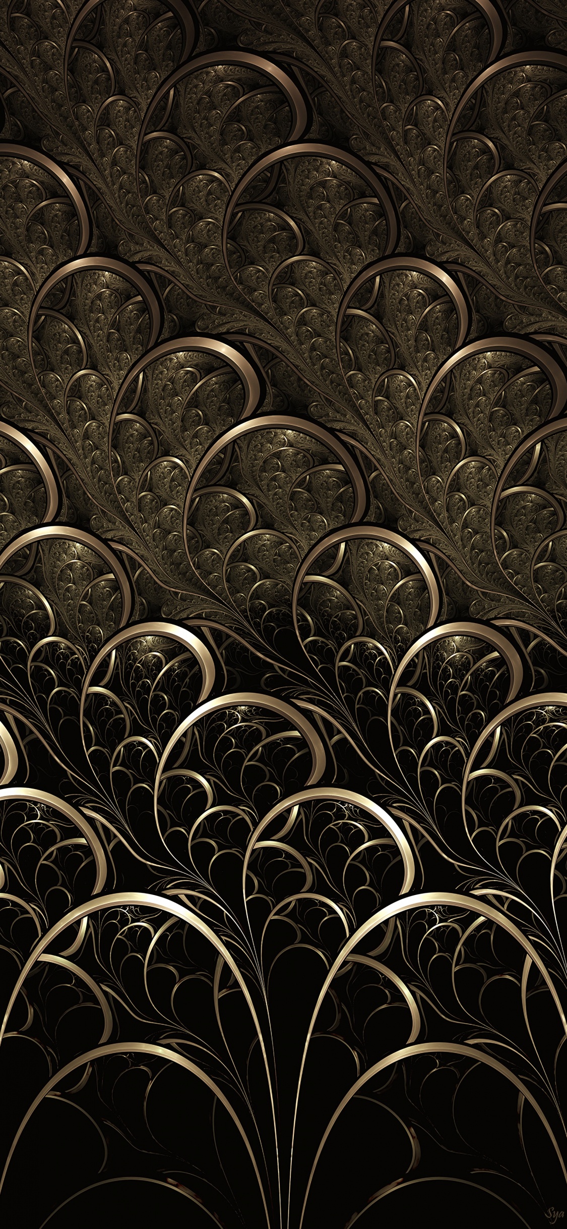 Textile Floral Noir et Blanc. Wallpaper in 1125x2436 Resolution