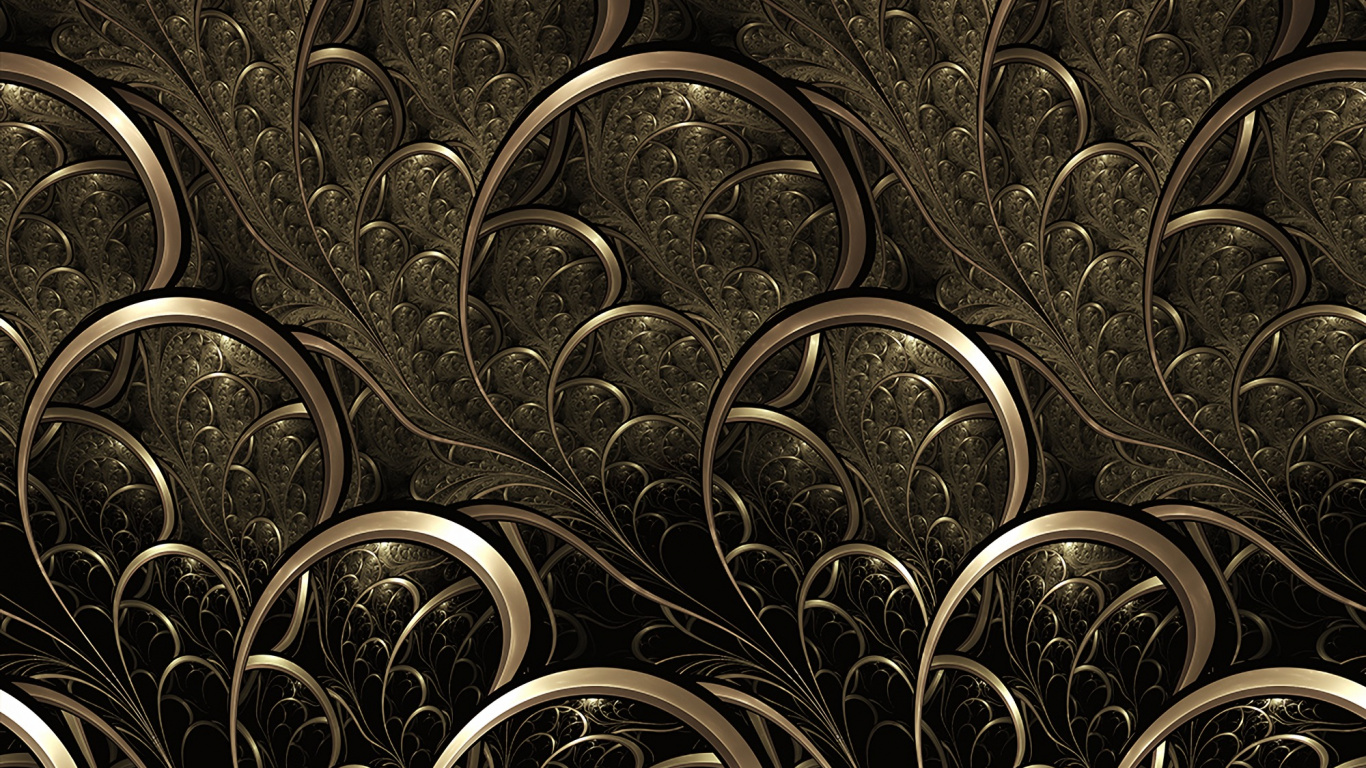 Textile Floral Noir et Blanc. Wallpaper in 1366x768 Resolution