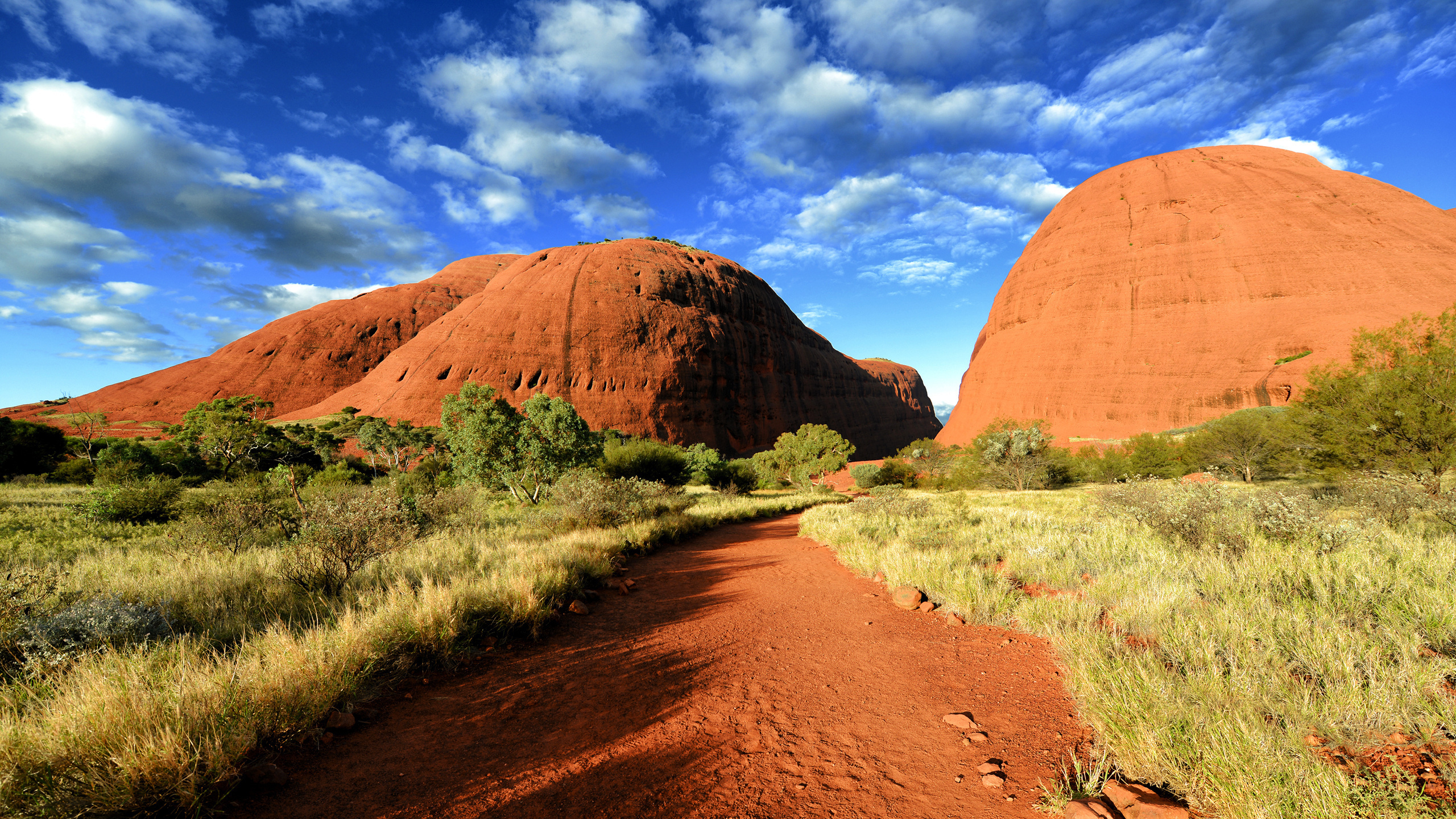 Brown Rock Formation Under Blue Sky During Daytime. Wallpaper in 2560x1440 Resolution