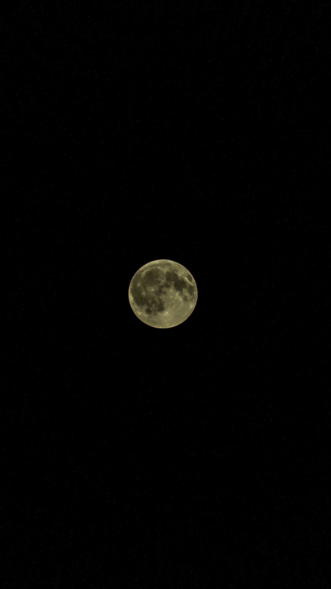 Full Moon in The Night Sky. Wallpaper in 1080x1920 Resolution