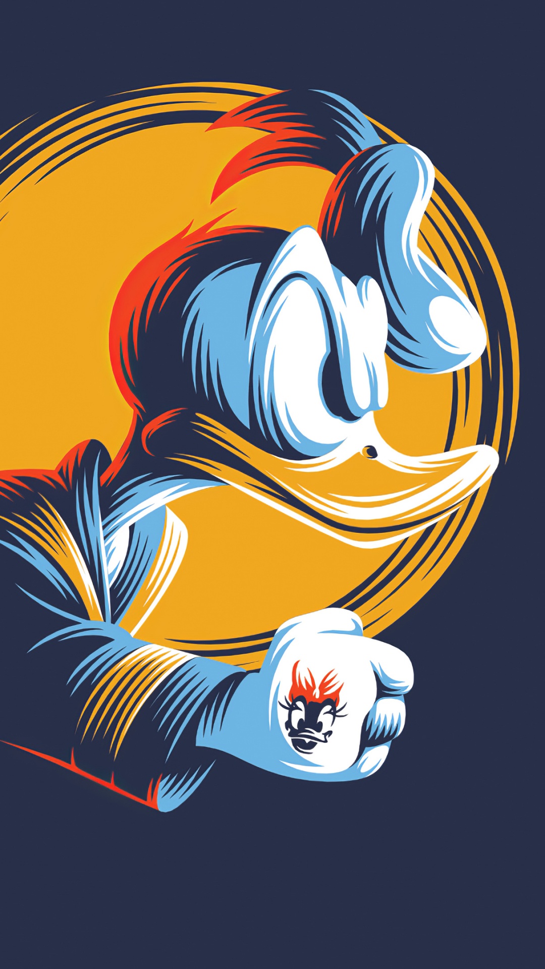 Man in Blue and Orange Hair Anime Character. Wallpaper in 1080x1920 Resolution